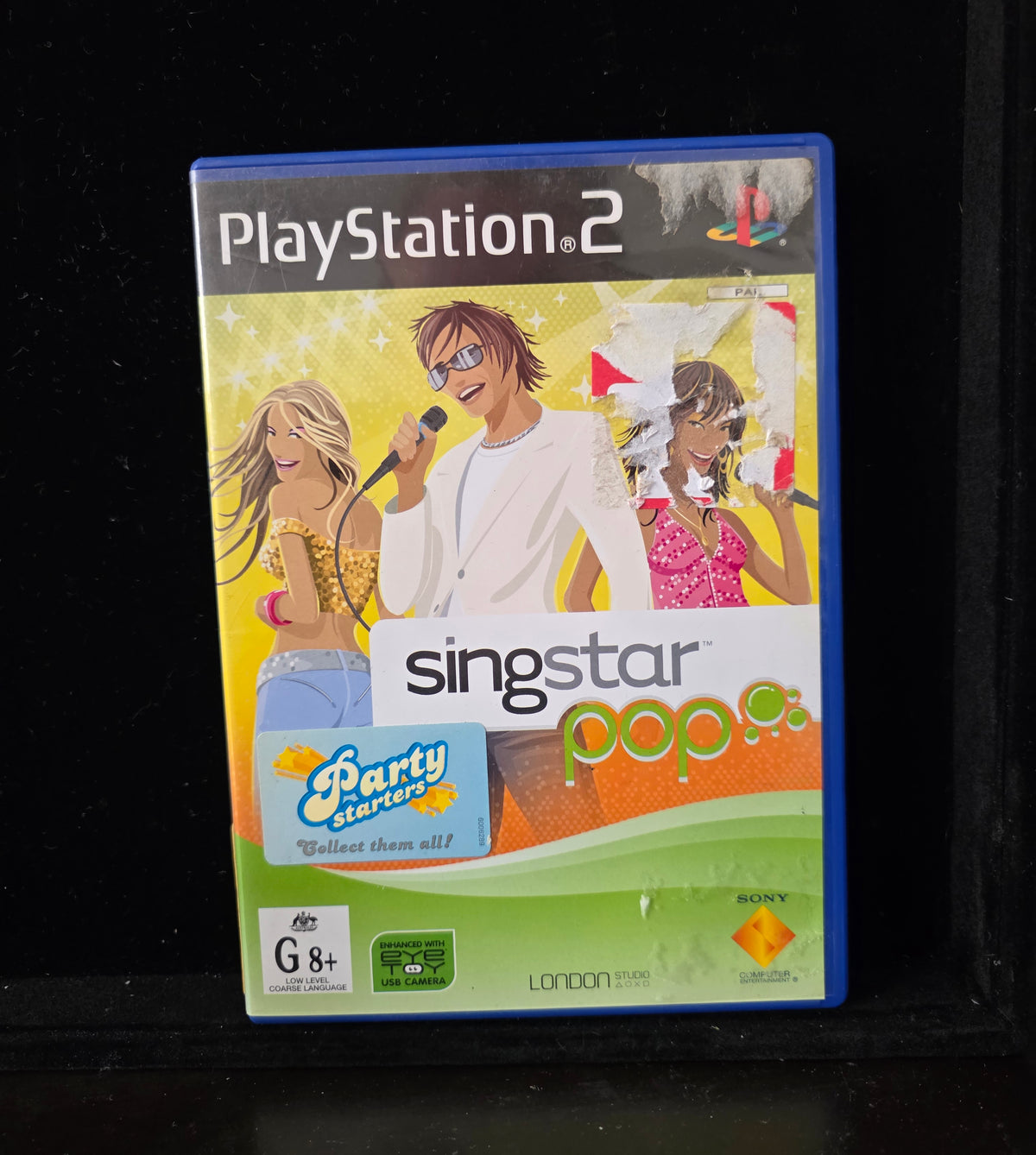 #P028 SingStar Pop (PlayStation 2, PS2) – PAL AUS Party Music Game CIB, Ex-Rental Cover Wear