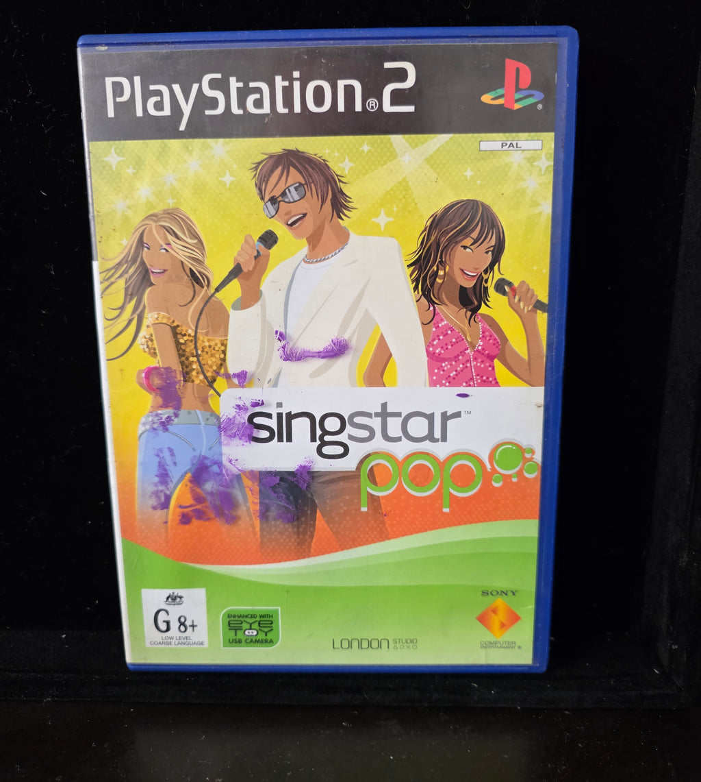 #P028 PS2 SingStar Pop (PAL AUS/NZ) Complete CIB – Not For Resale Sony PlayStation 2 Game