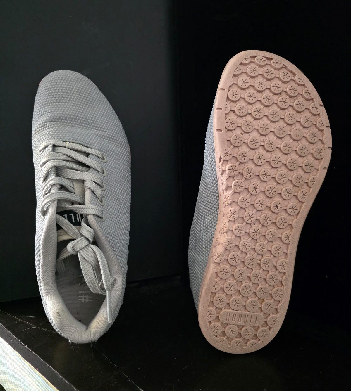 #P028 NOBULL Trainer Shoes Gray Mesh Size 7M / 8.5W – CrossFit / Gym Sneakers Preowned
