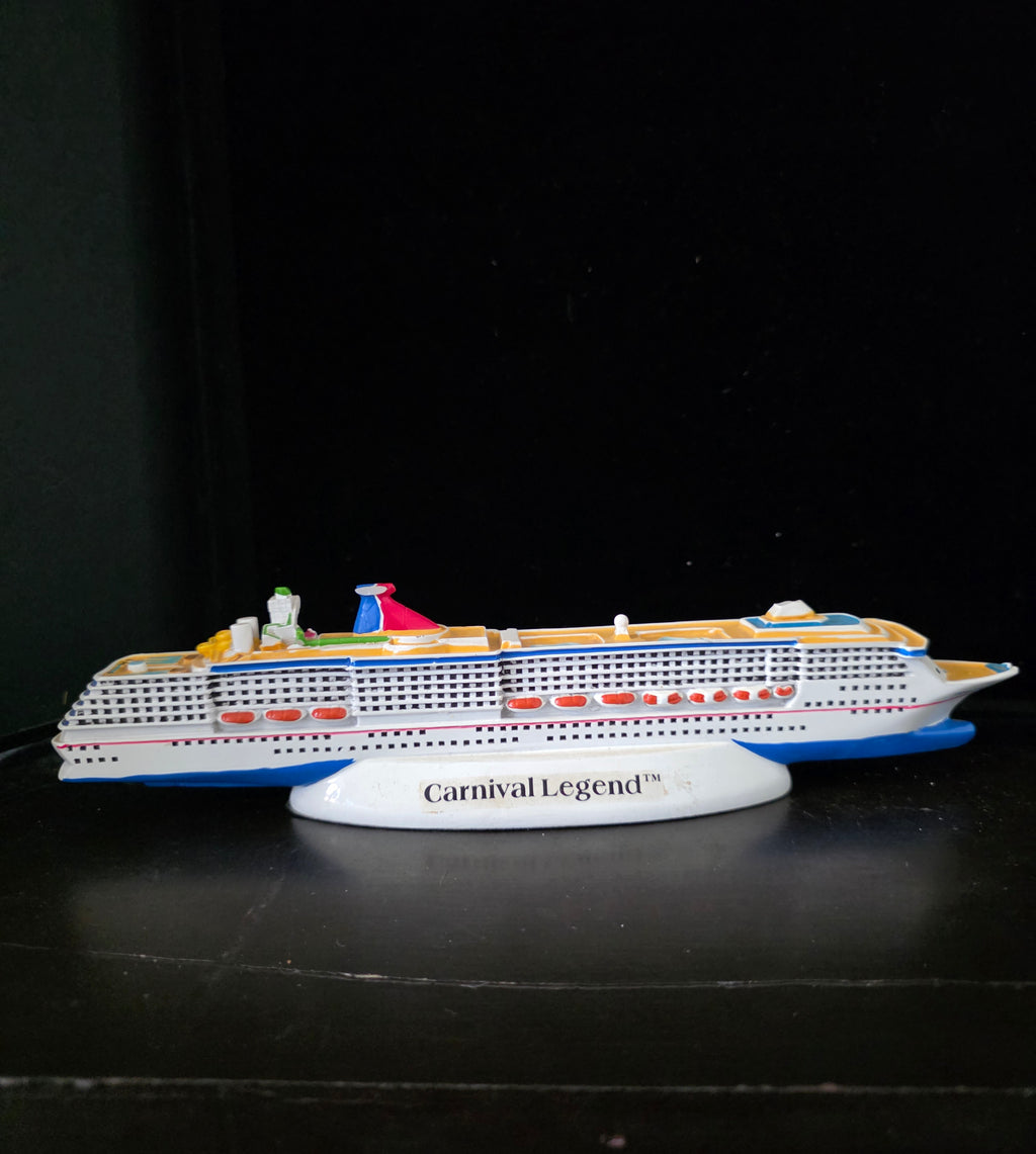 #P028 Carnival Legend Cruise Ship Souvenir Model – Detailed Collectible Desktop Display Boat