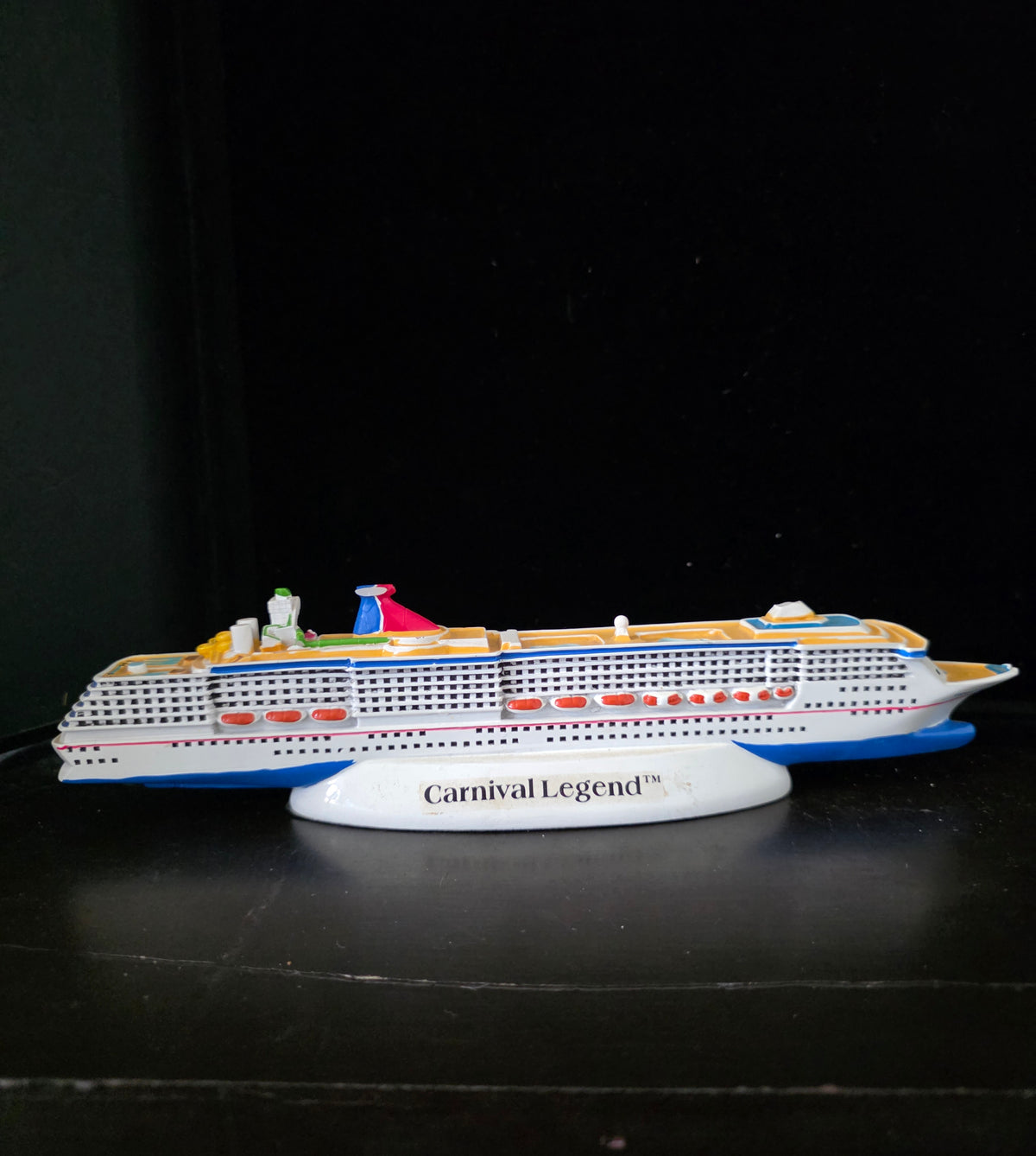 #P028 Carnival Legend Cruise Ship Souvenir Model – Detailed Collectible Desktop Display Boat