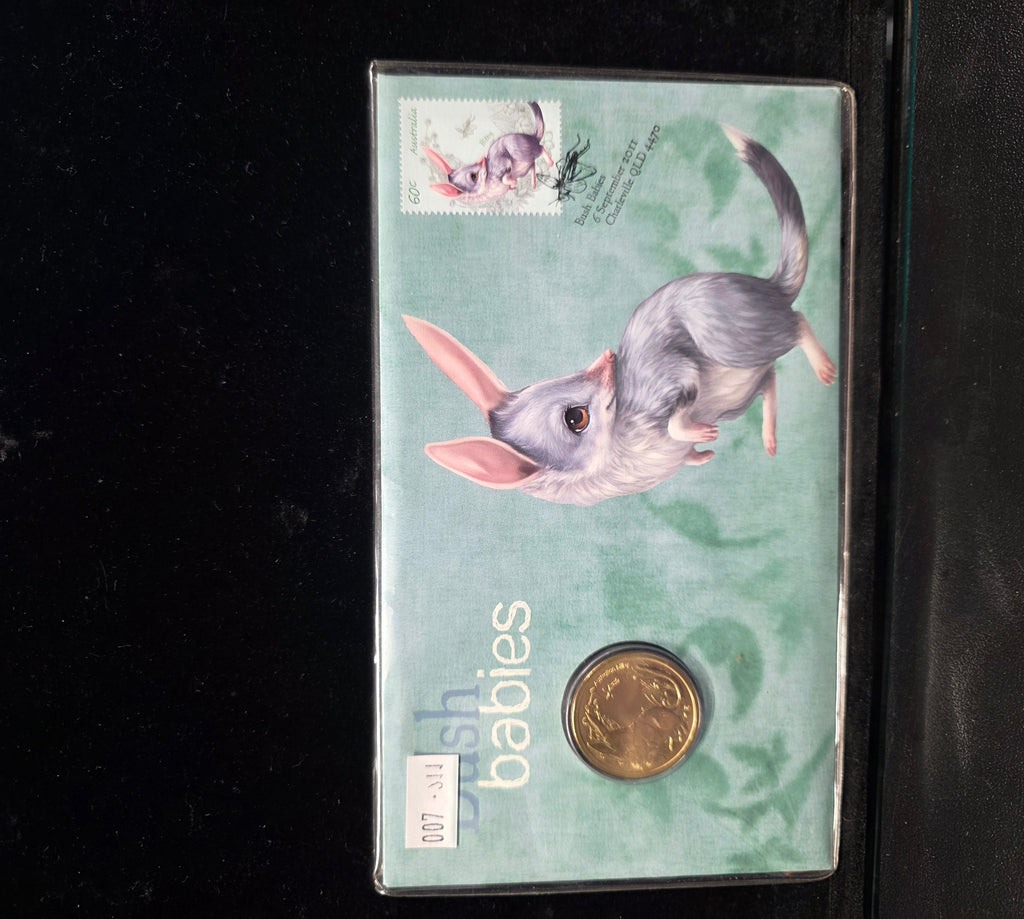 #007 2011 Australia Post “Bush Babies – Bilby” PNC Coin & Stamp Pack (Unopened)