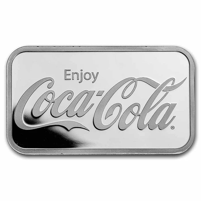 Coca-Cola® Silver Struck Bar - 1oz