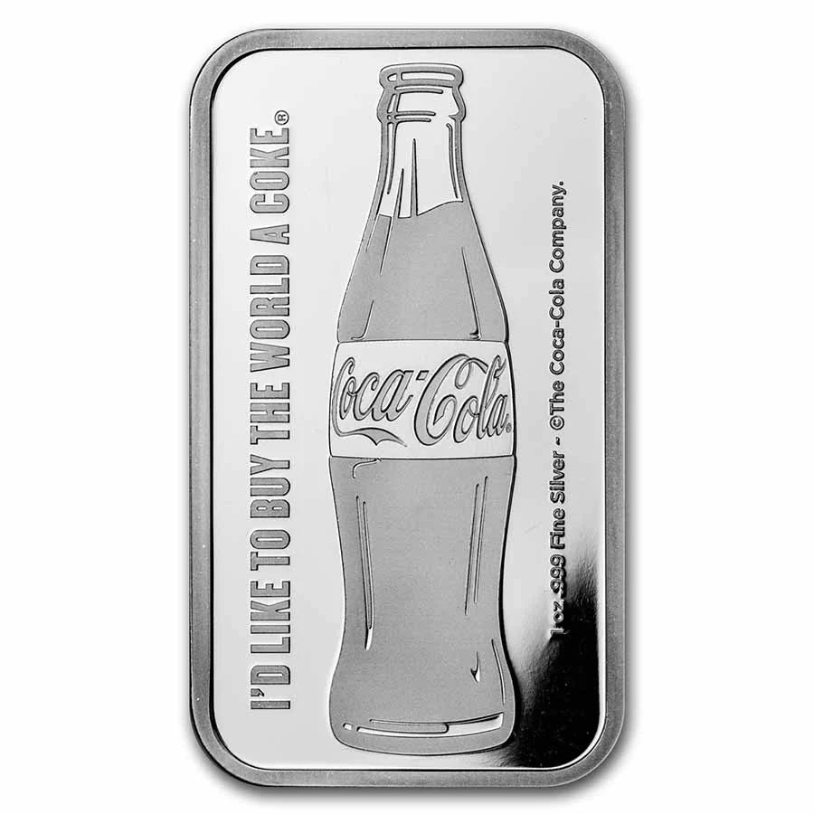 Coca-Cola® Silver Struck Bar - 1oz