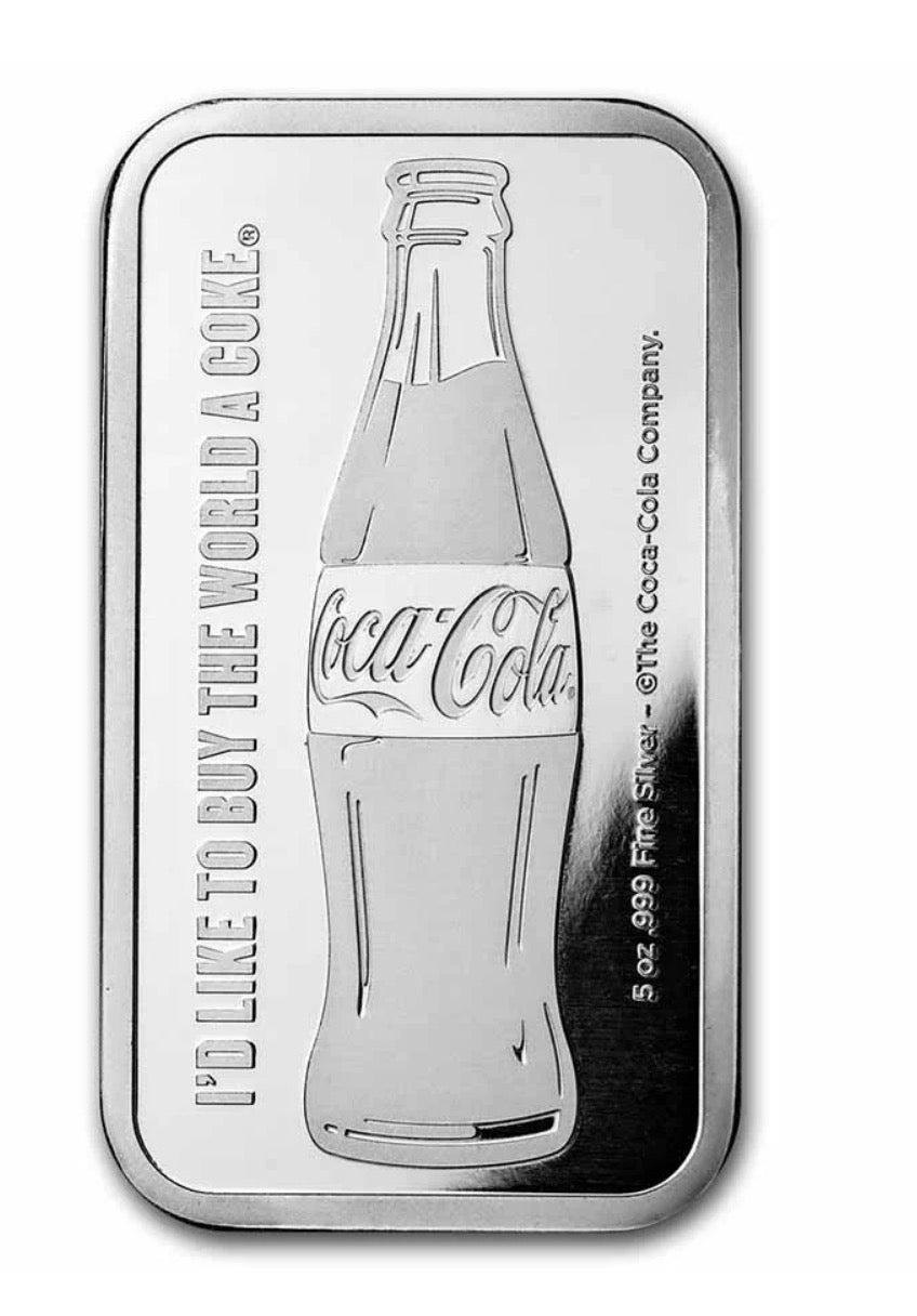Coca-Cola® Silver Struck Bar - 5oz