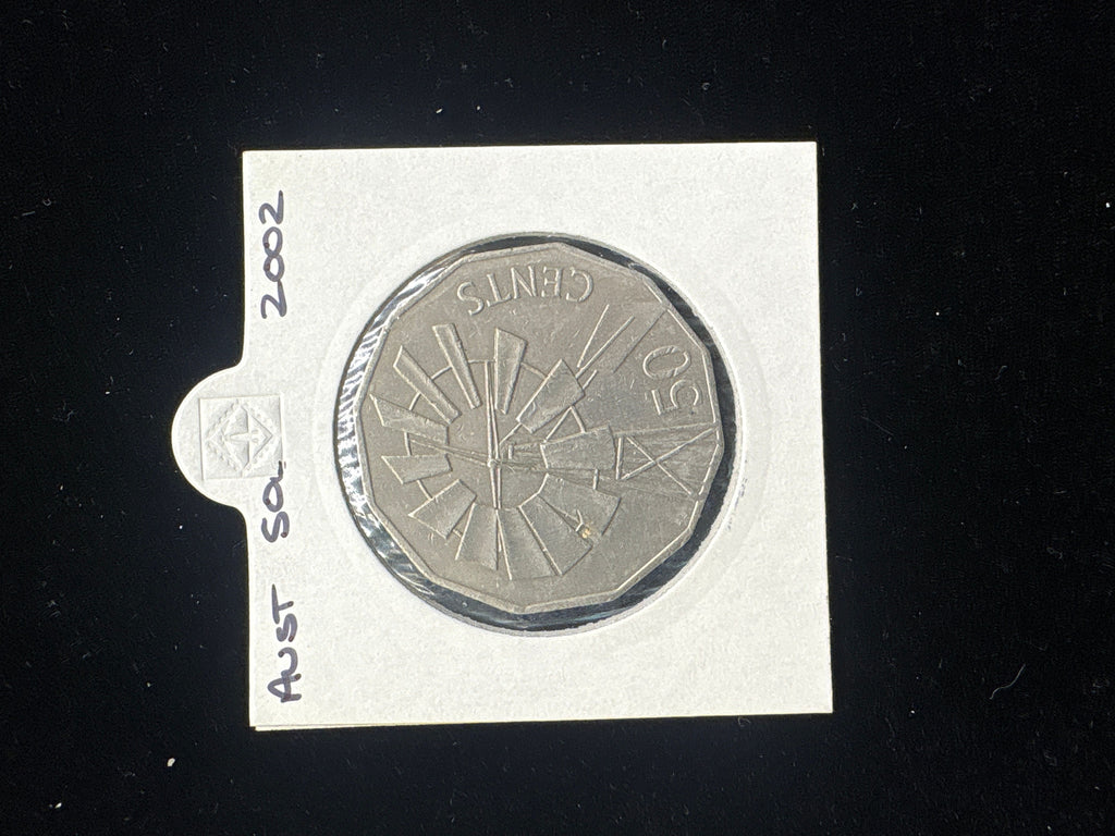 #M114 Australia 2002 Windmill 50c Coin – Circulated Condition