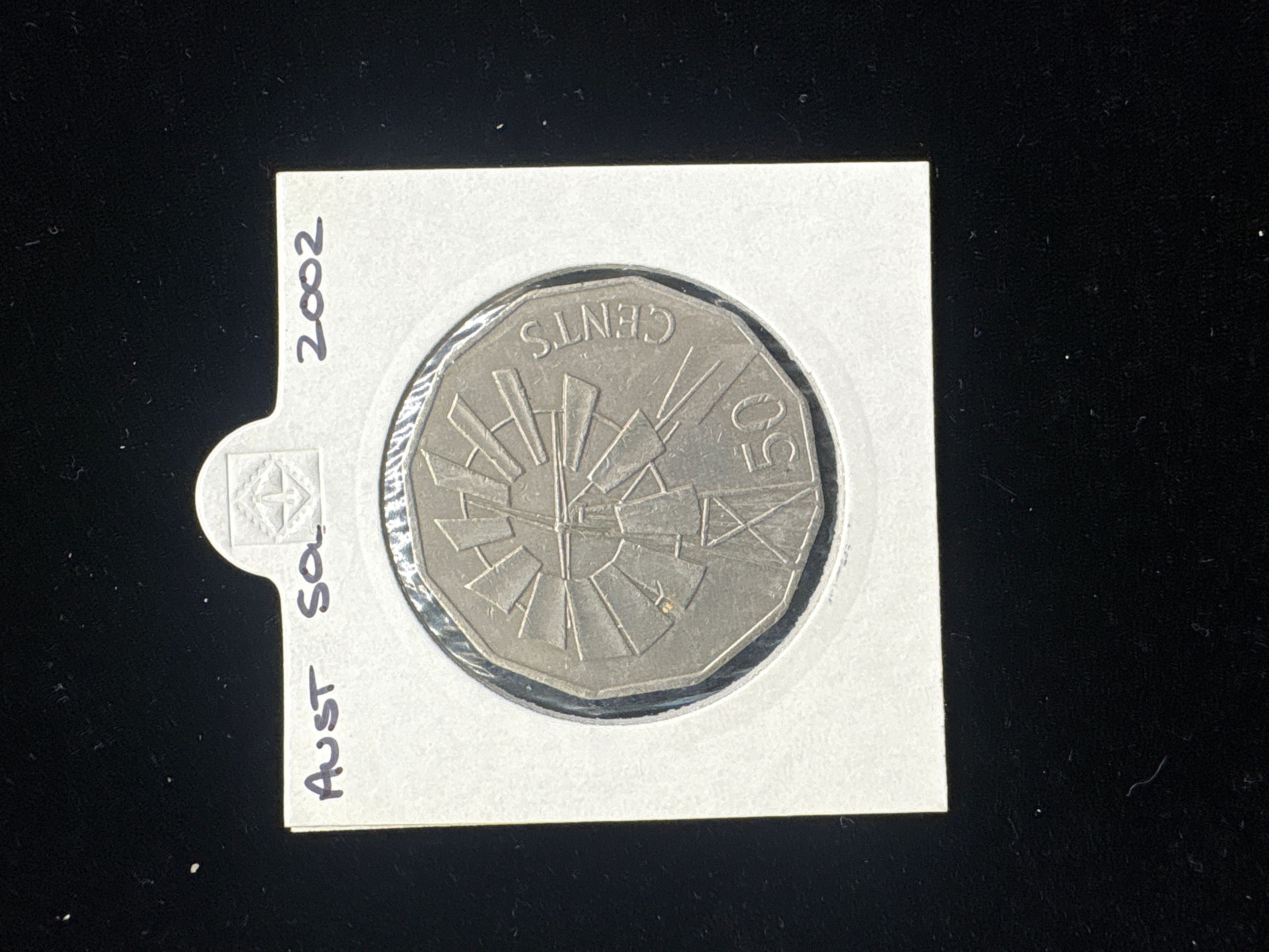 #M114 Australia 2002 Windmill 50c Coin – Circulated Condition