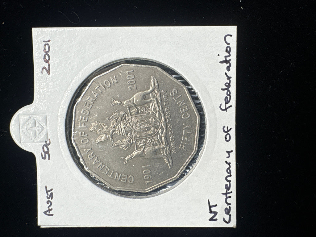 #M117 2001 Australia 50c NT Centenary of Federation Coin (Circulated)
