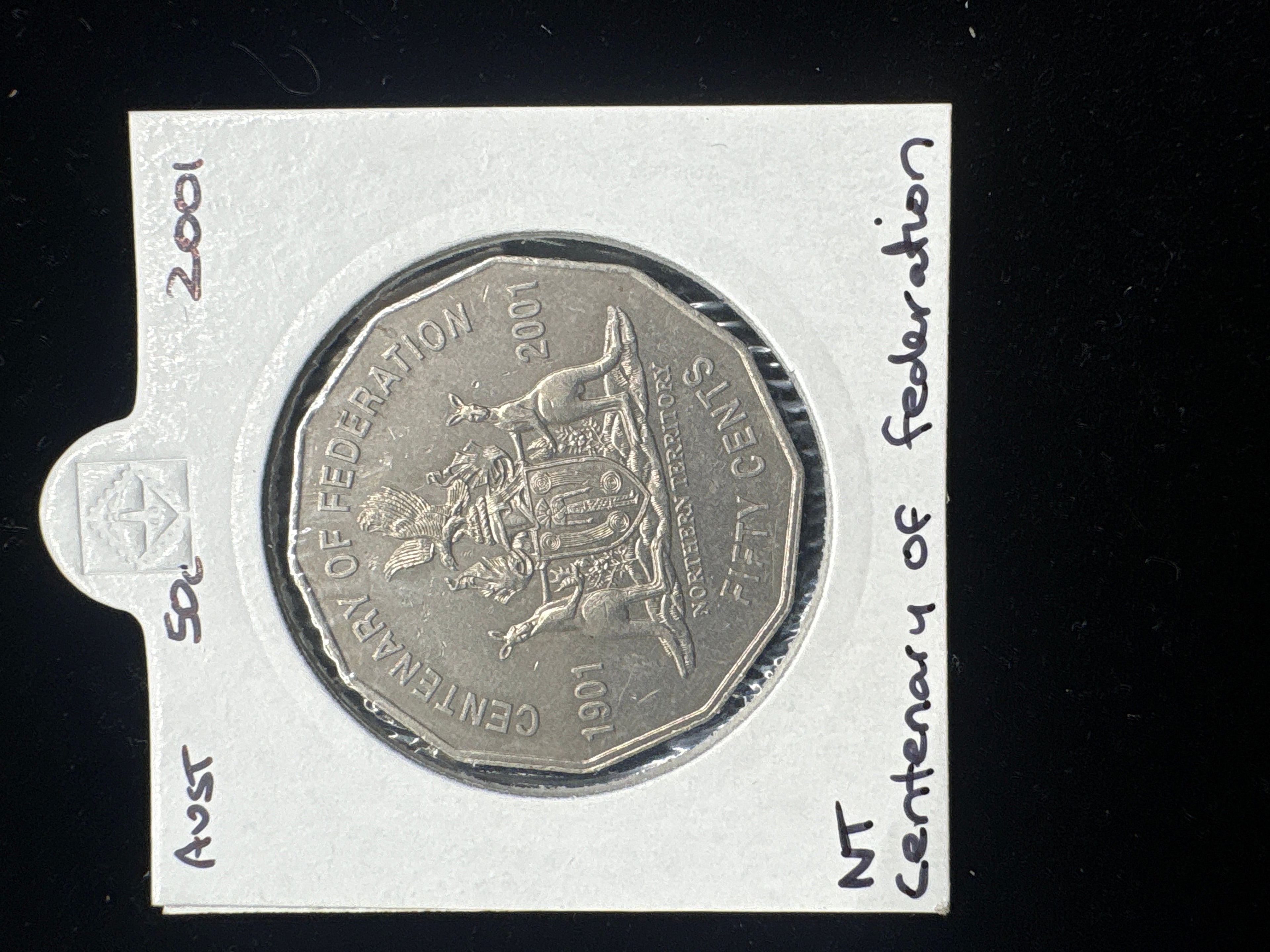 #M117 2001 Australia 50c NT Centenary of Federation Coin (Circulated)