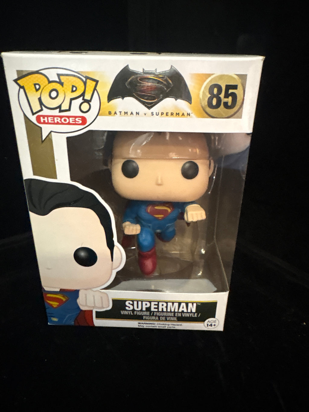 #P007 POP! Heroes #85 Superman – Batman v Superman Funko Vinyl Figure (Mint Box)