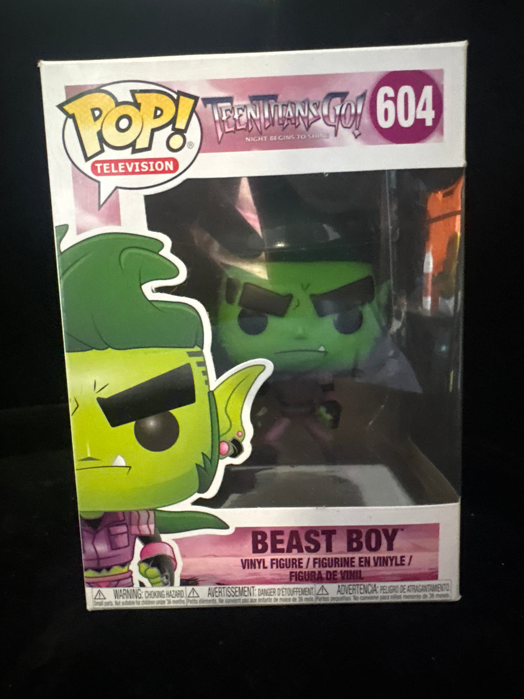 #P010 Teen Titans Go! Beast Boy Funko Pop #604 – Night Begins to Shine Edition