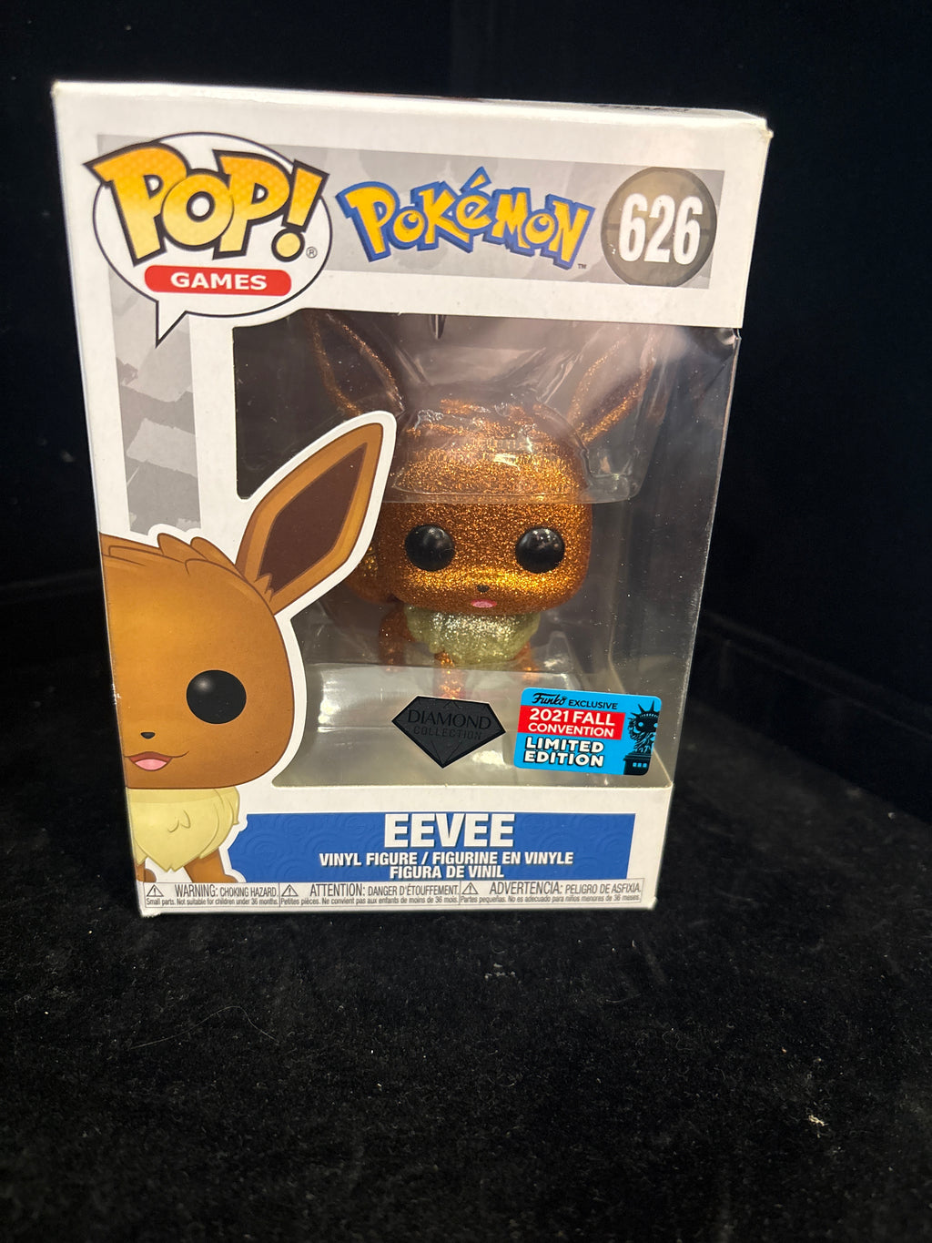 #P006 Funko Pop! Pokémon Eevee #626 Diamond Collection – 2021 Fall Convention Limited Edition