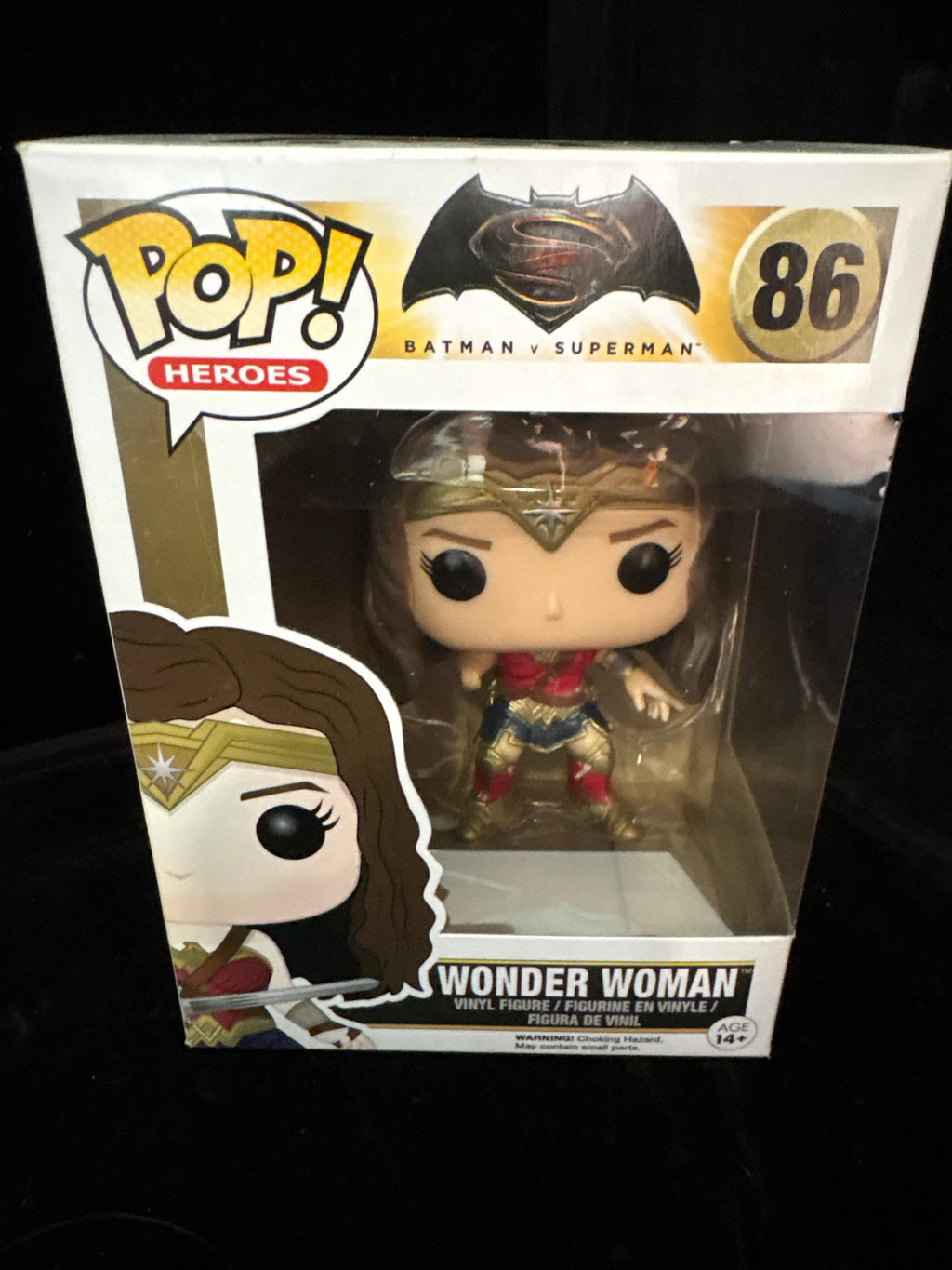 #P010 Funko Pop Heroes #86 Wonder Woman – Batman v Superman Collectible Figure