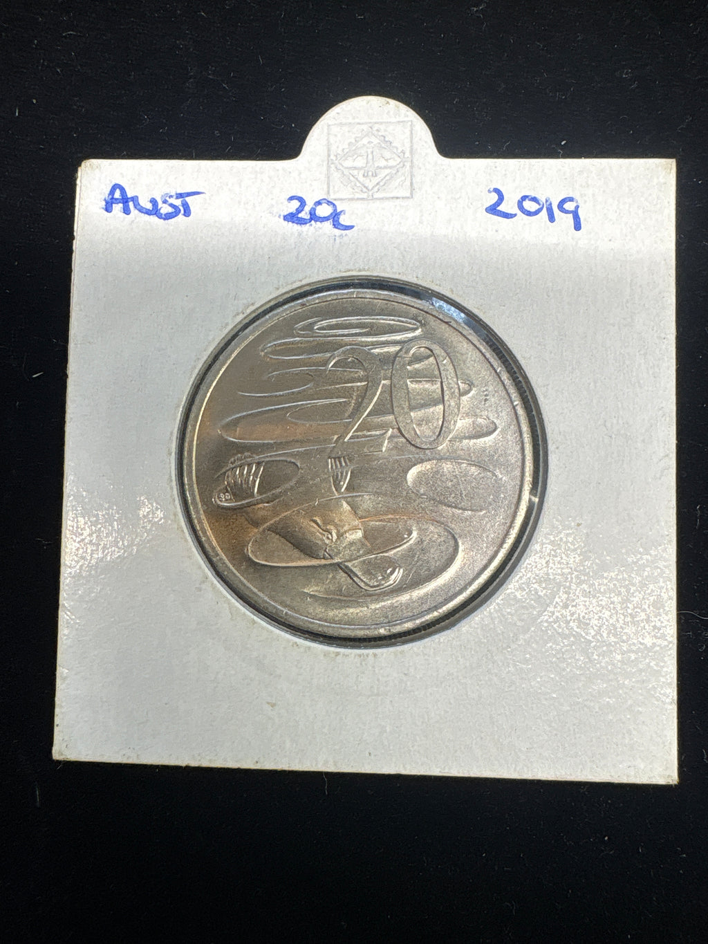 #M201 2019 Australia 20c Platypus Coin – Uncirculated in 2x2 Holder