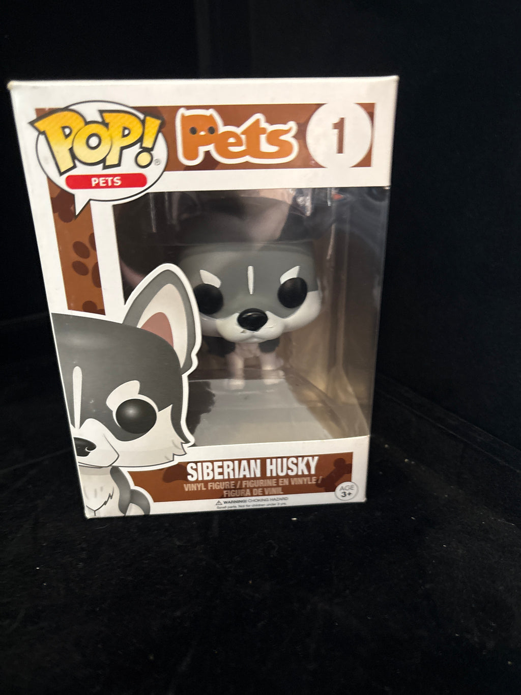 #P007 Funko Pop! Pets #1 – Siberian Husky Vinyl Figure (2017) NIB