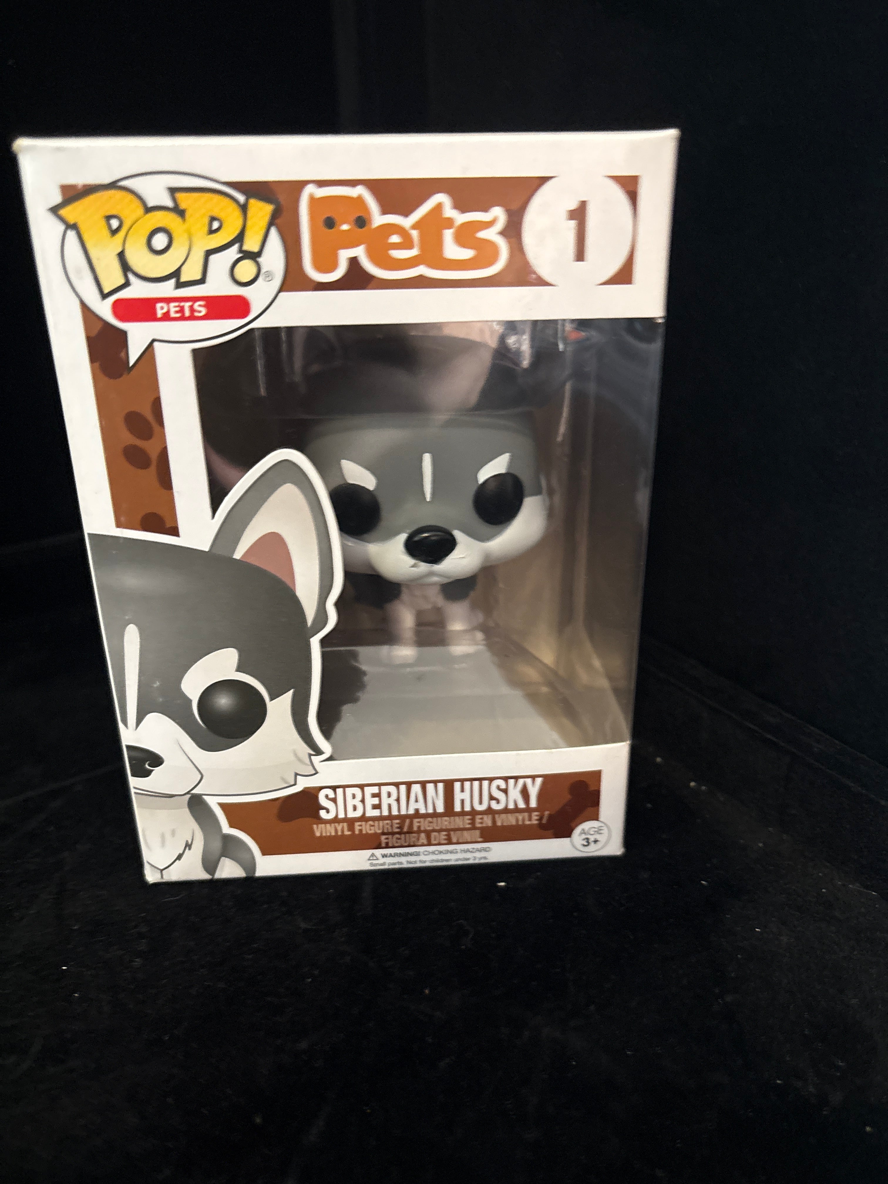 #P007 Funko Pop! Pets #1 – Siberian Husky Vinyl Figure (2017) NIB