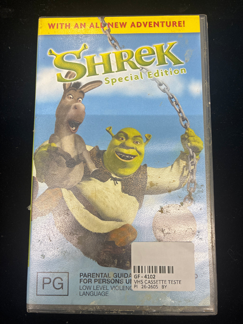 #PO14  Shrek Special Edition VHS – DreamWorks PG Vintage Tape (Tested)