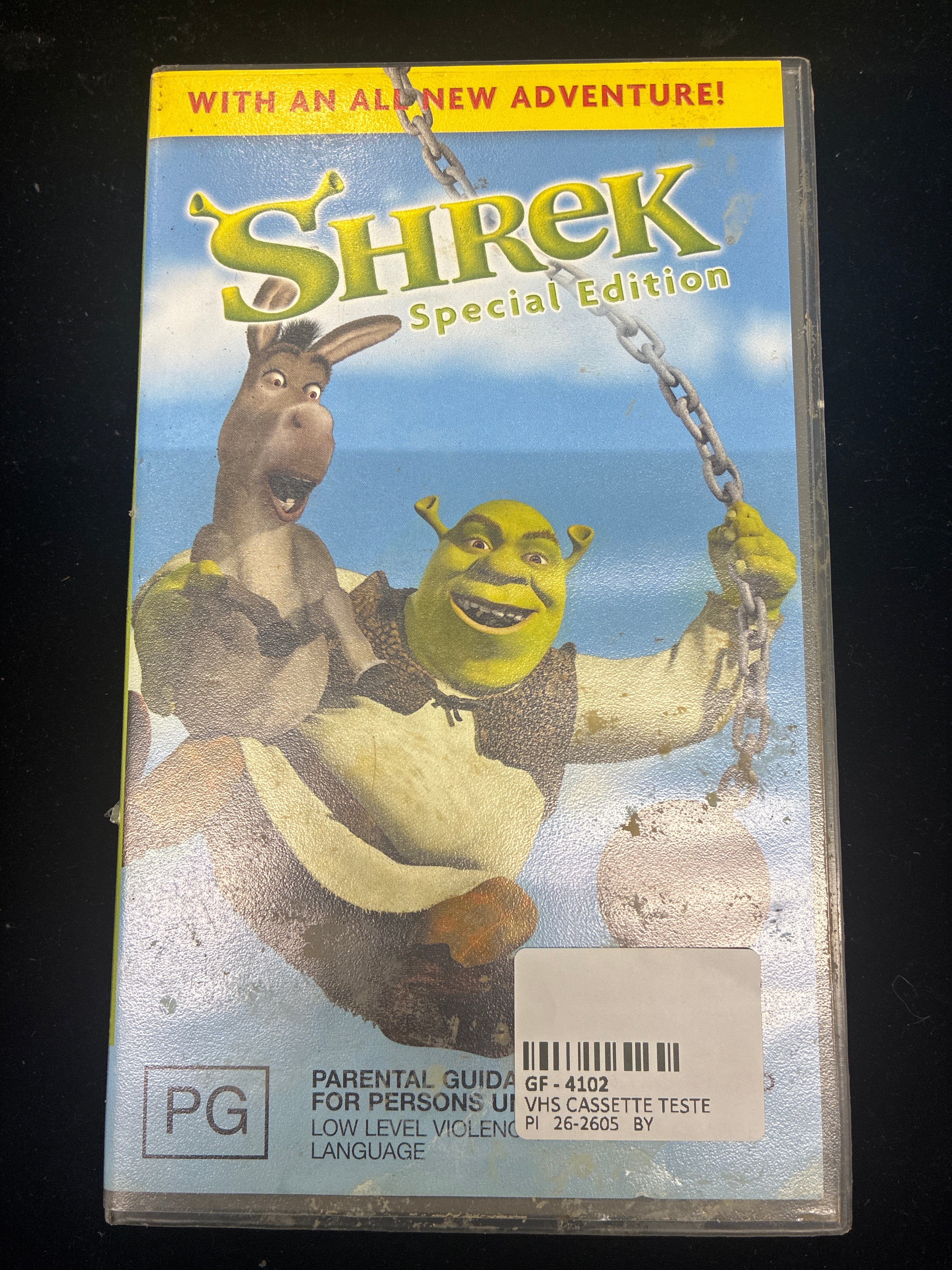 #PO14  Shrek Special Edition VHS – DreamWorks PG Vintage Tape (Tested)