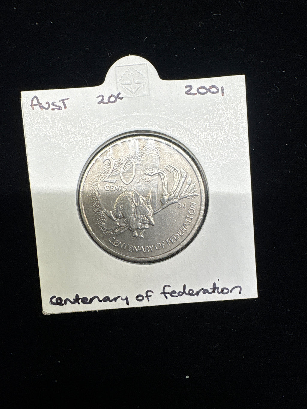 #M192 2001 Australia 20c Centenary of Federation Commemorative Coin (Circulated)