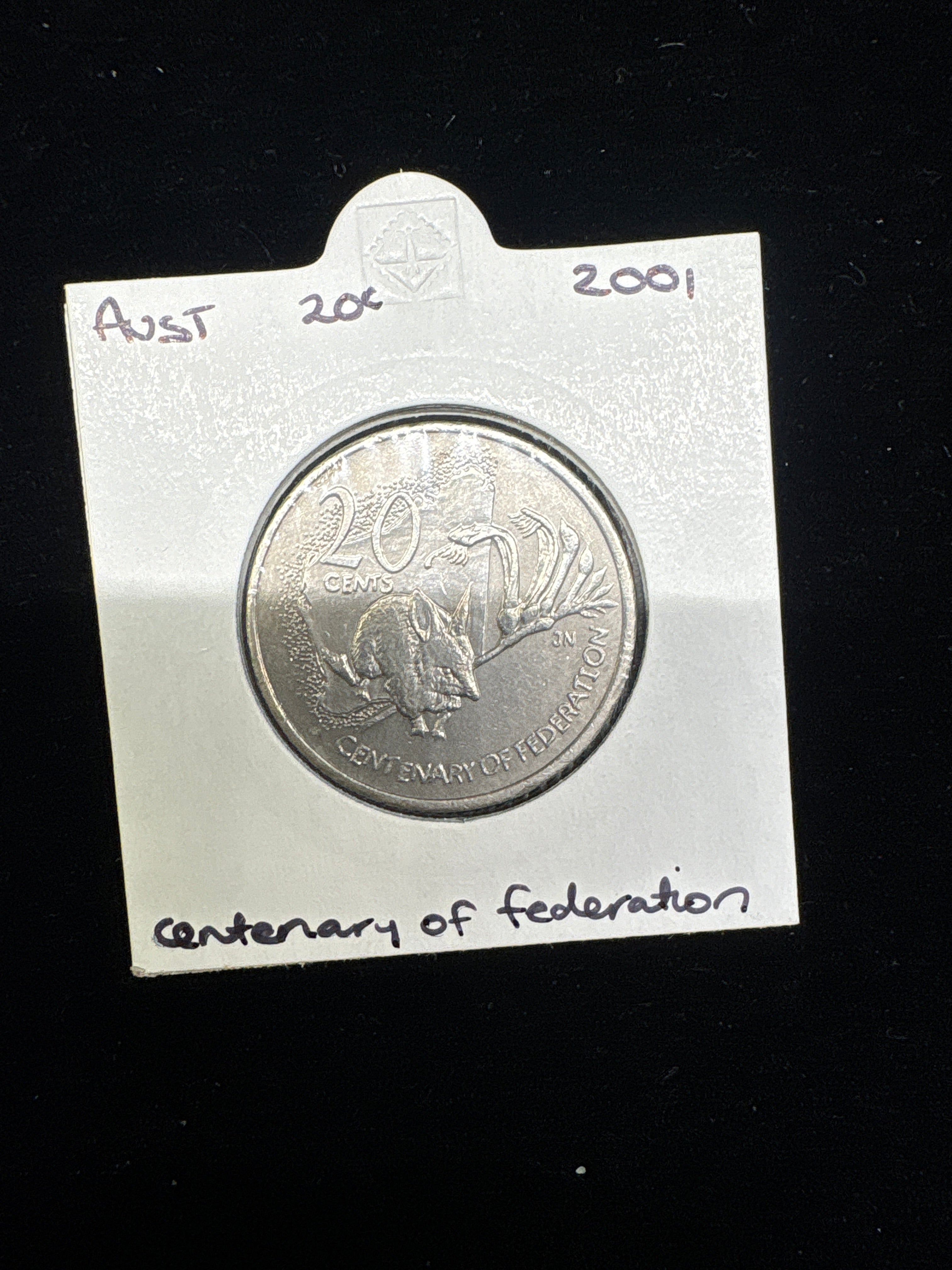 #M192 2001 Australia 20c Centenary of Federation Commemorative Coin (Circulated)