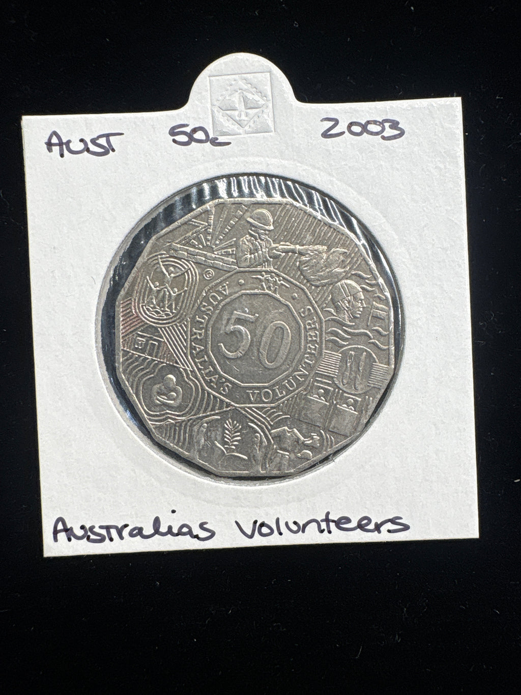 #M123 2003 Australia 50c “Australia’s Volunteers” Commemorative Coin (Circulated)