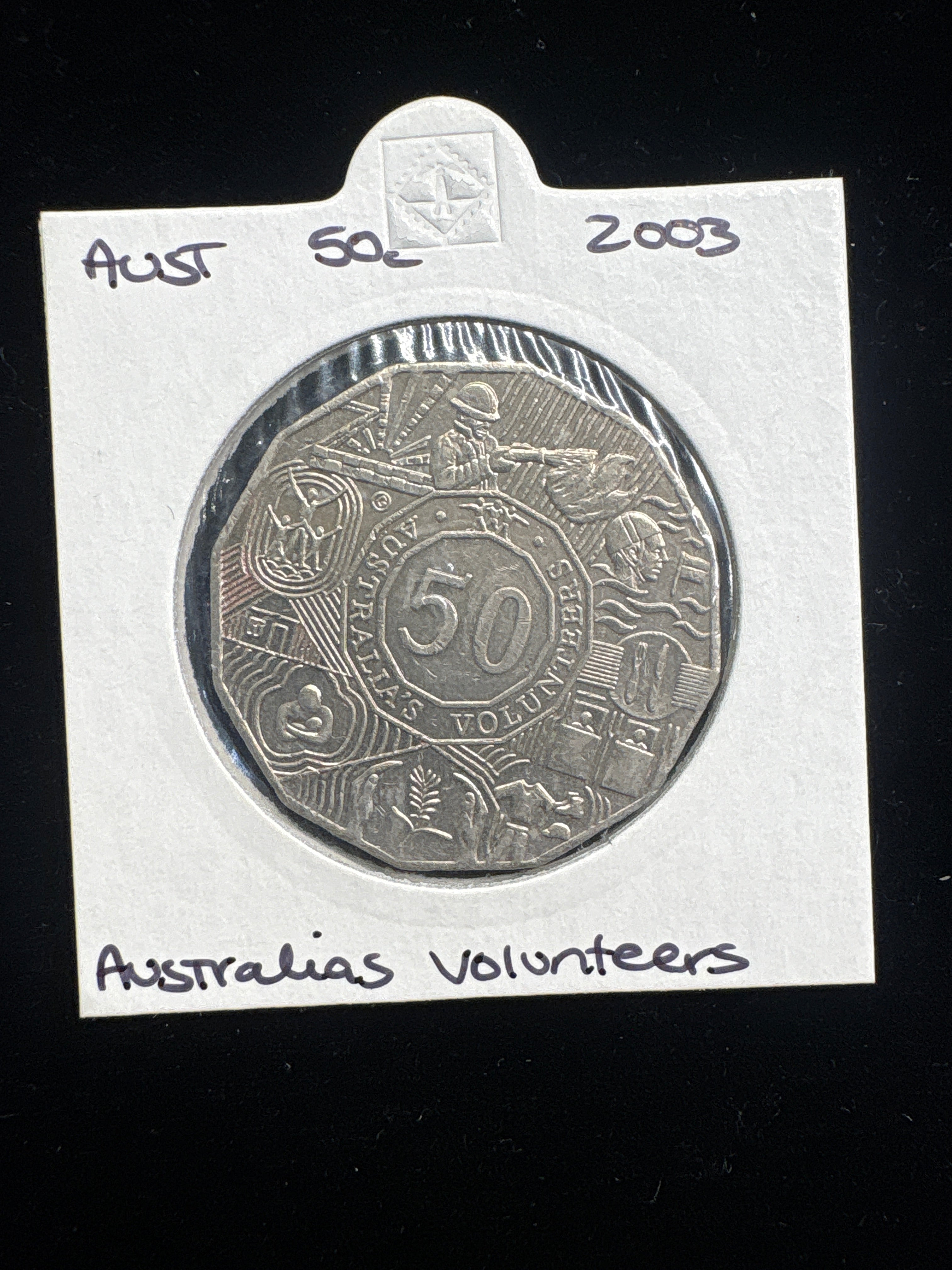 #M123 2003 Australia 50c “Australia’s Volunteers” Commemorative Coin (Circulated)