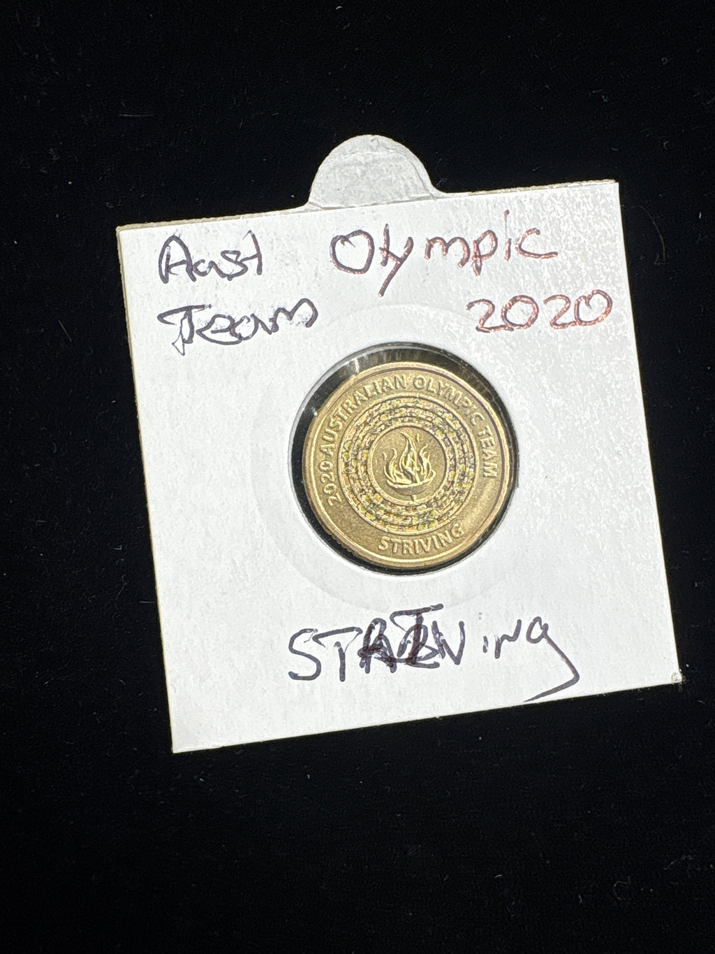 #M165 2020 Australia $2 Olympic “Australian Olympic Team – Striving” Coin (Circulated)