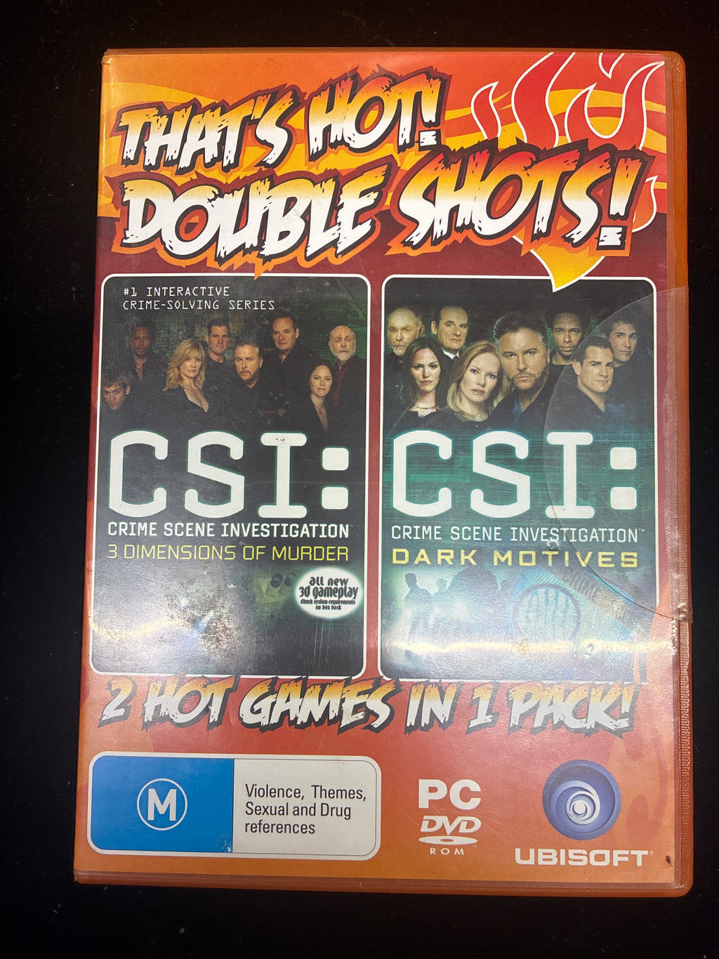 #PO14  CSI Double Pack PC Game – 3 Dimensions of Murder + Dark Motives (Ubisoft)