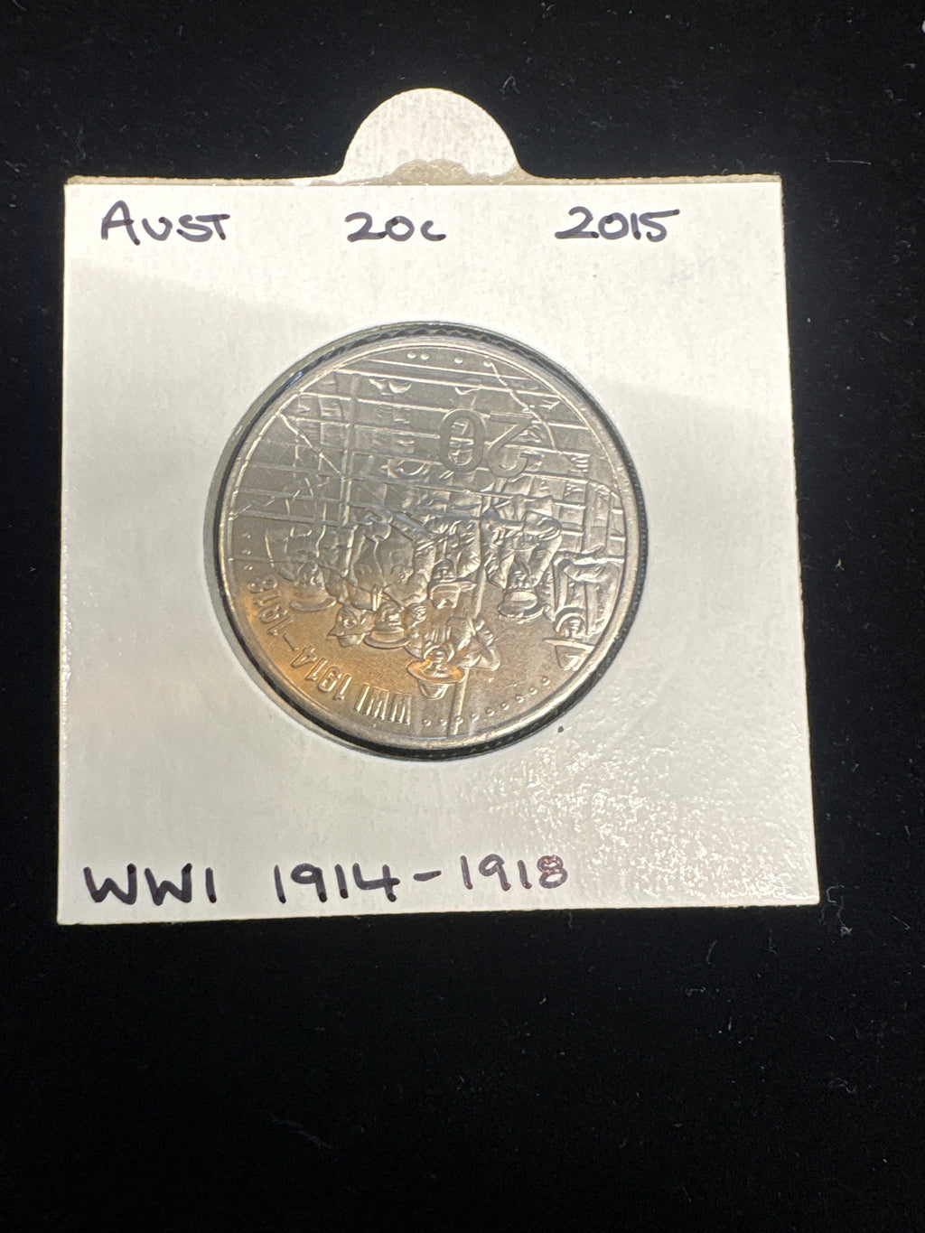 #M203 Australia 2015 WWI Centenary 20c Commemorative Coin (1914–1918)