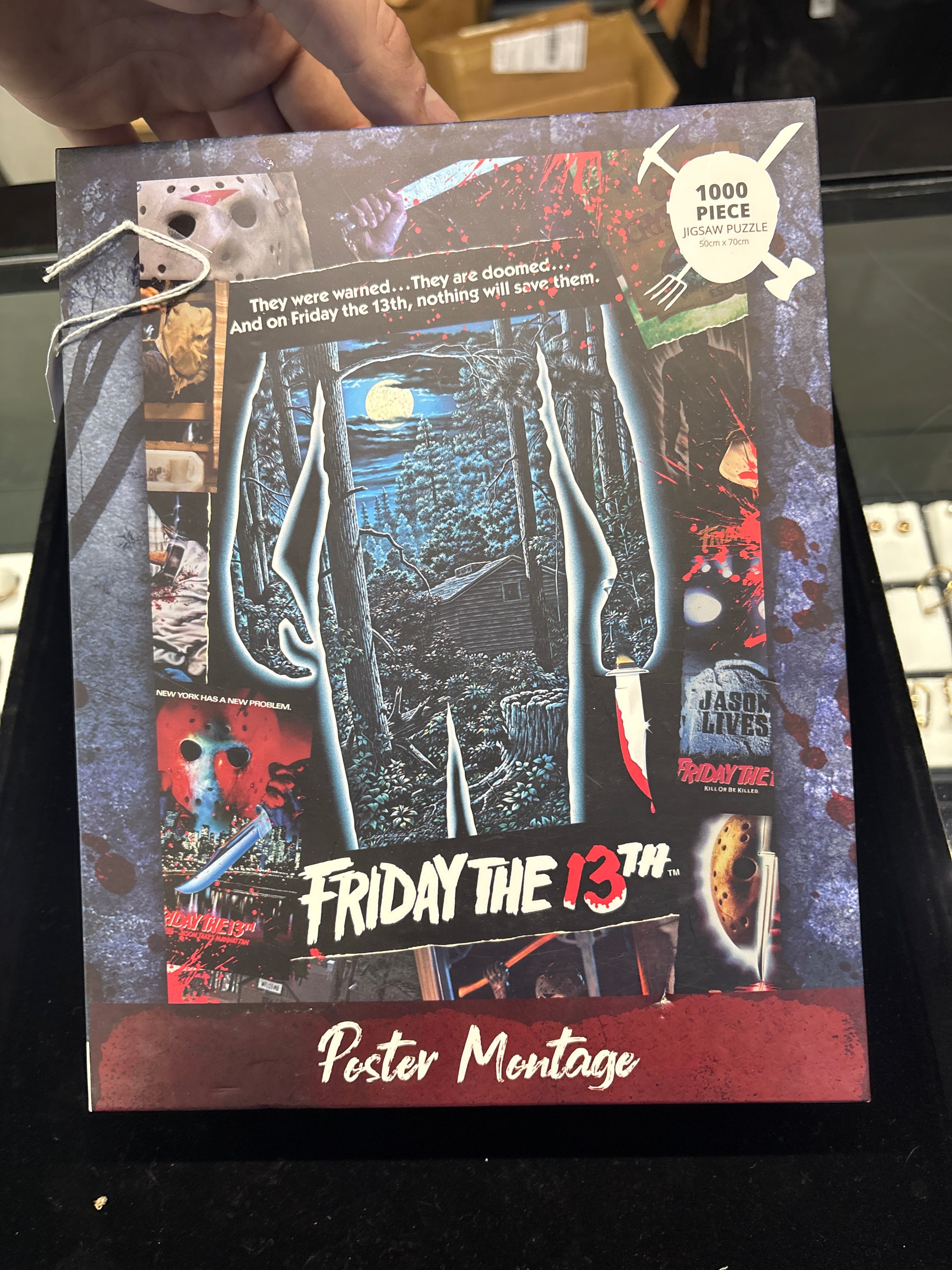 #C118 Friday the 13th Poster Montage 1000‑Piece Jigsaw Puzzle – Horror Collectible Gift
