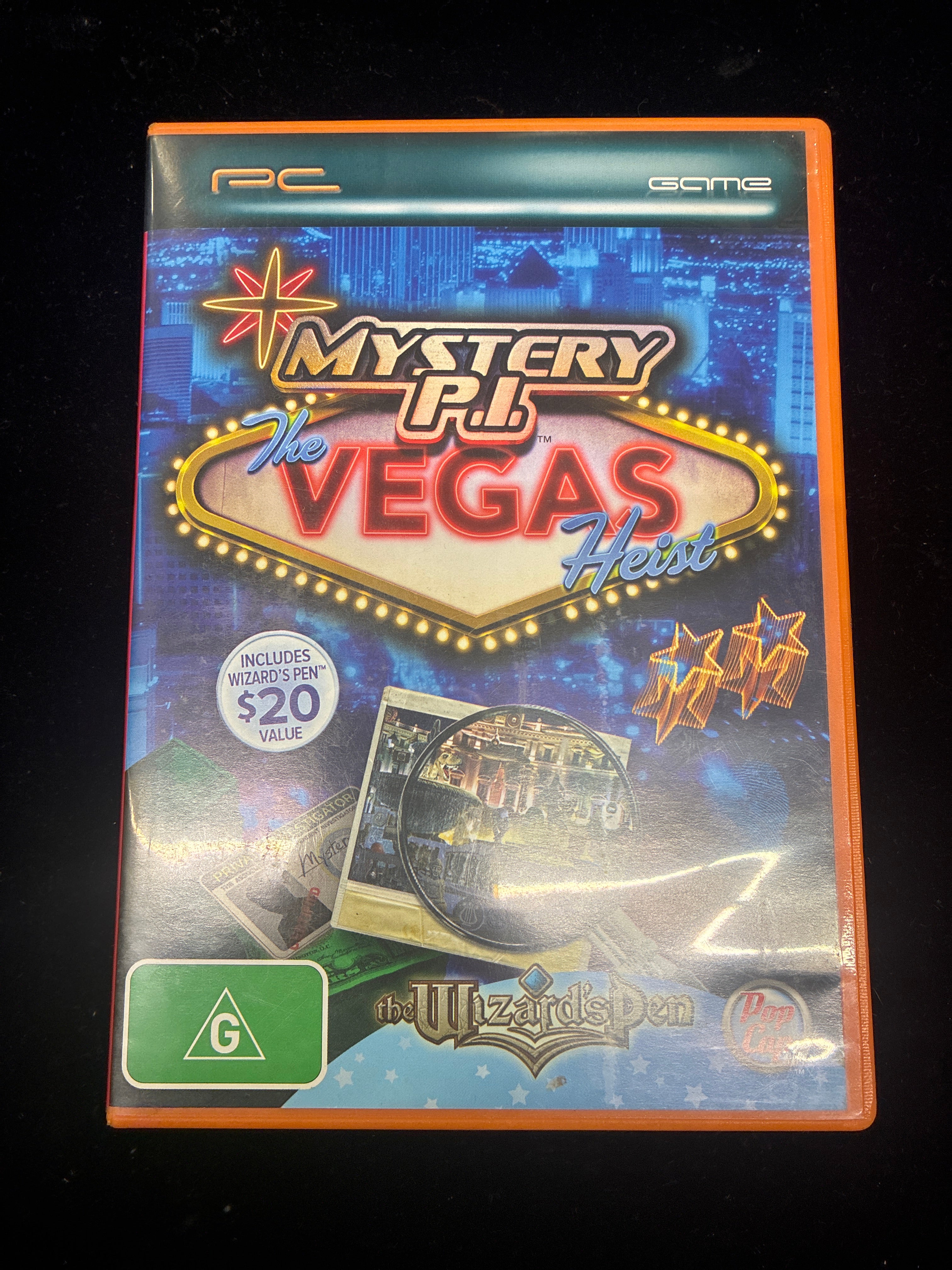 #PO14  Mystery P.I. The Vegas Heist PC Game – PopCap – Complete Aussie Release (G Rated)