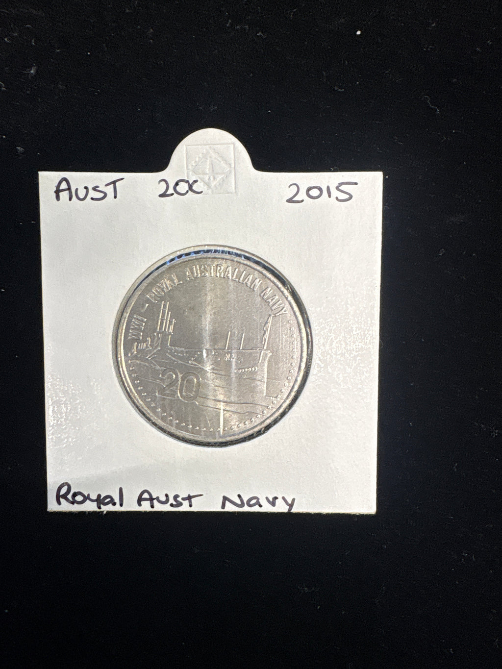 #M207 2015 Australia 20c “Royal Australian Navy” Commemorative Coin in Holder