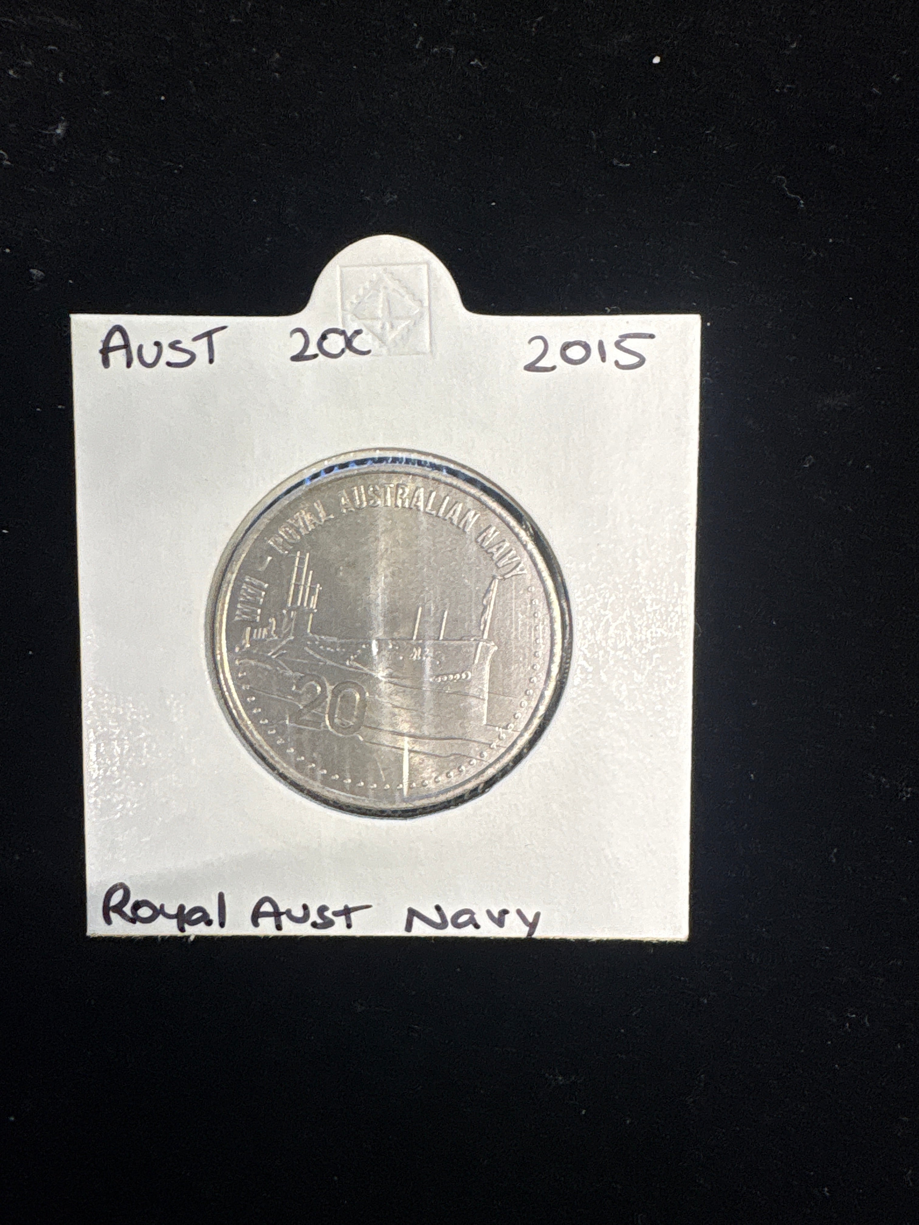 #M207 2015 Australia 20c “Royal Australian Navy” Commemorative Coin in Holder
