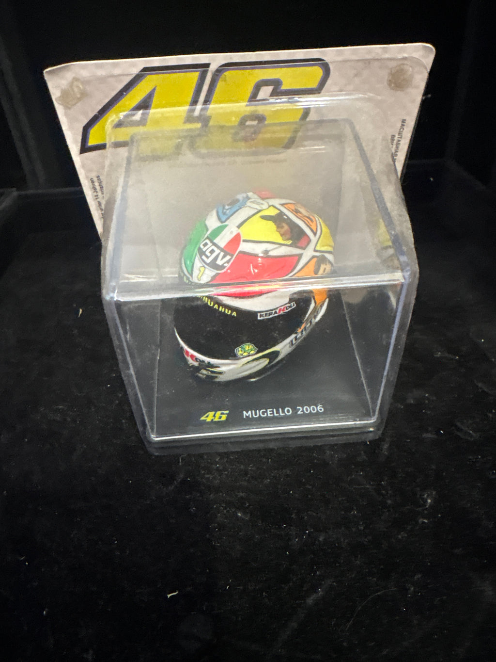 #P004 Valentino Rossi “Mugello 2006” Mini Helmet – Centauria Collectible Display Model