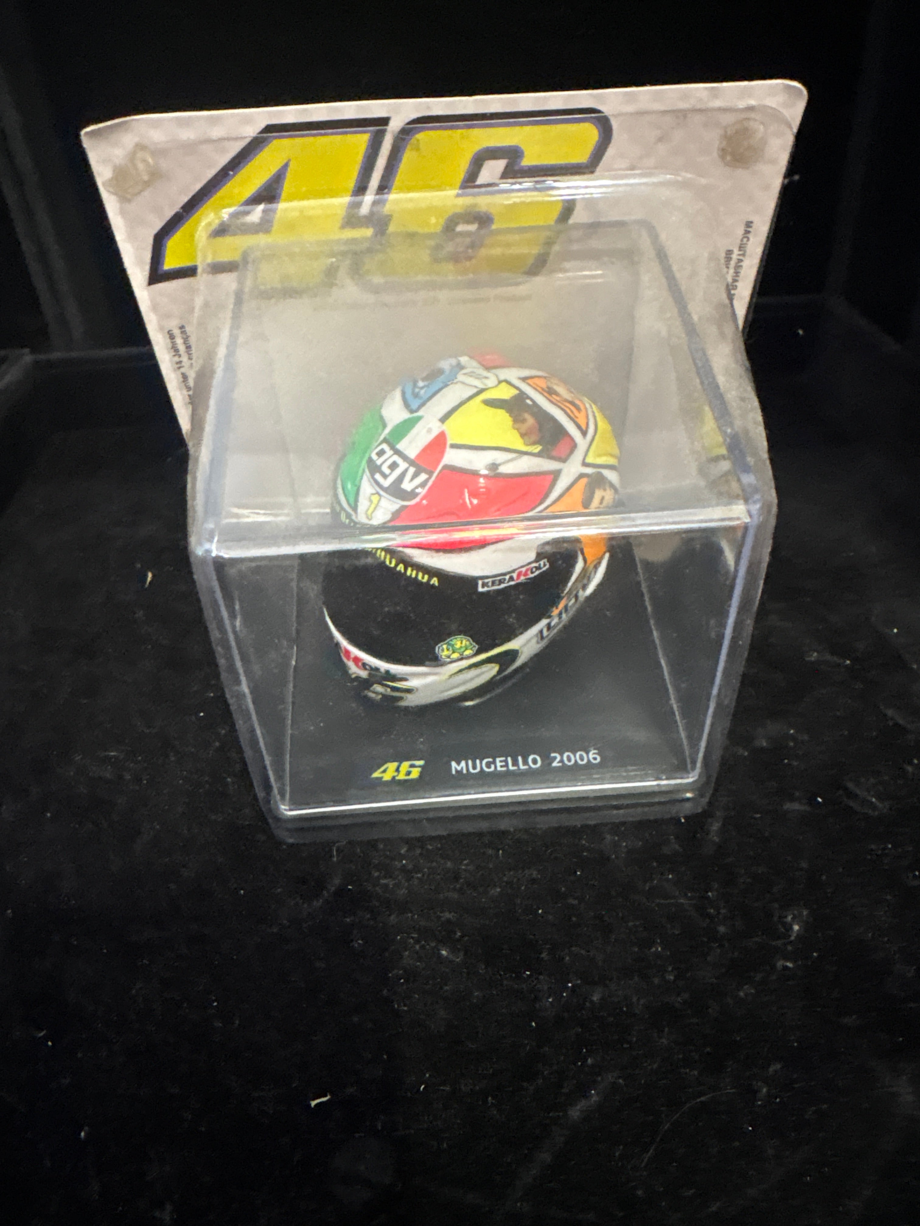 #P004 Valentino Rossi “Mugello 2006” Mini Helmet – Centauria Collectible Display Model
