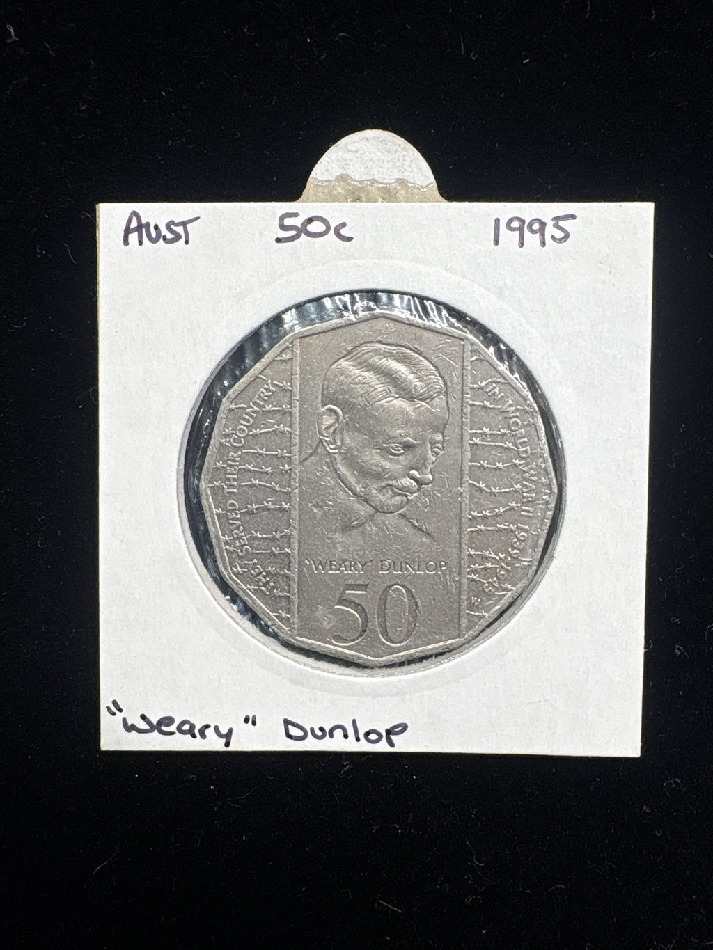 #M131 1995 Australia “Weary Dunlop” Commemorative 50c Coin (Circulated)
