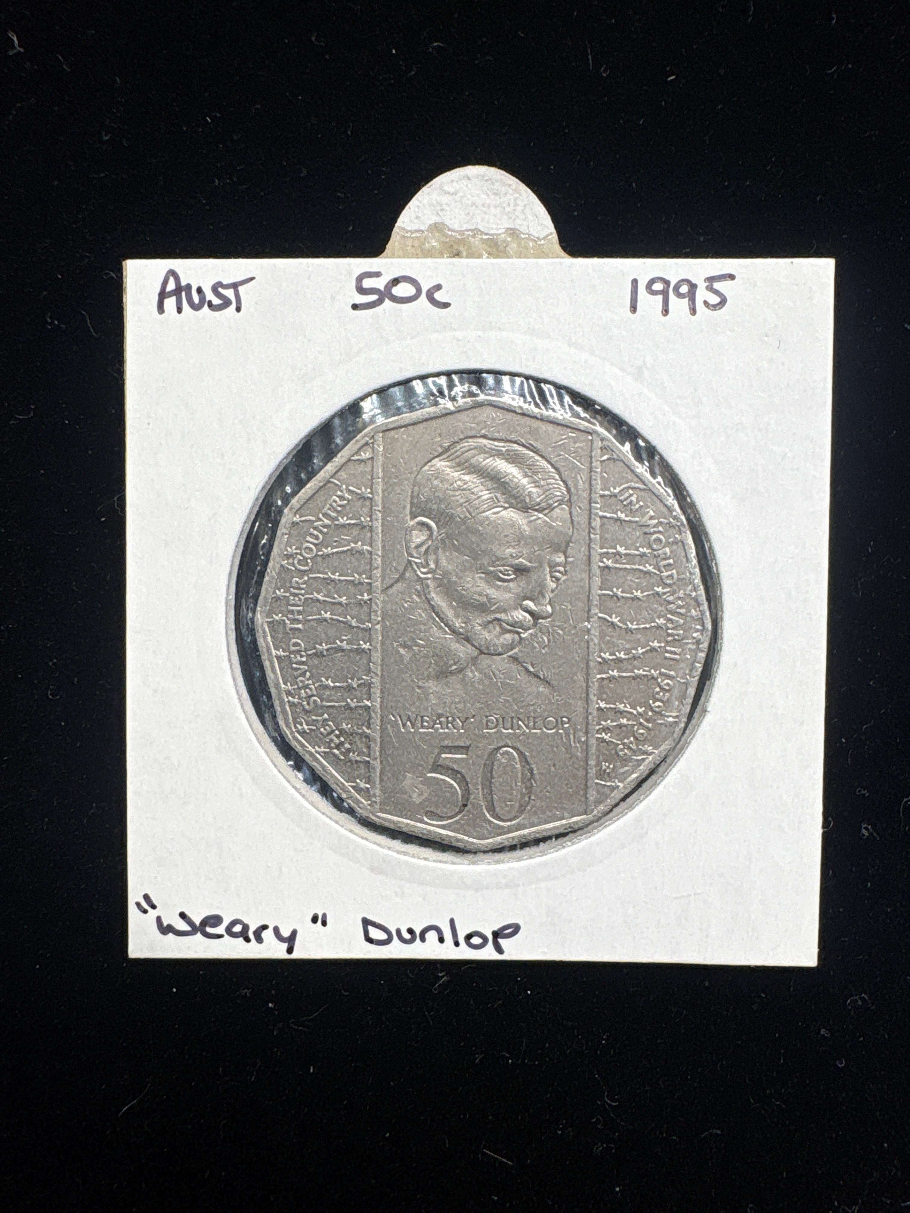 #M131 1995 Australia “Weary Dunlop” Commemorative 50c Coin (Circulated)