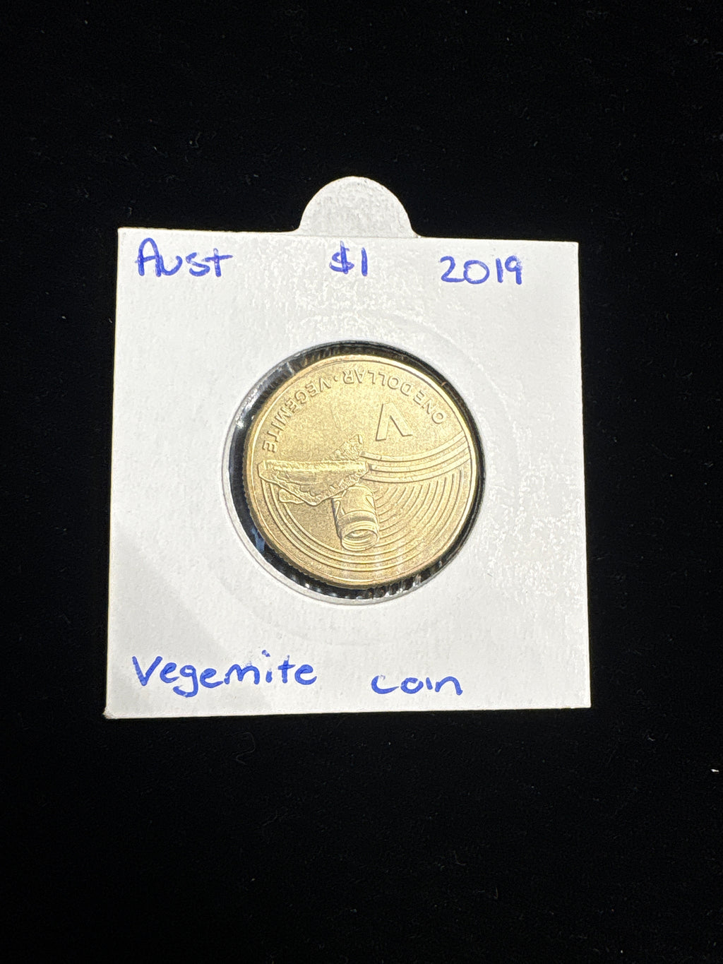 #M157 2019 Australia $1 Vegemite Commemorative Coin in 2x2 Holder