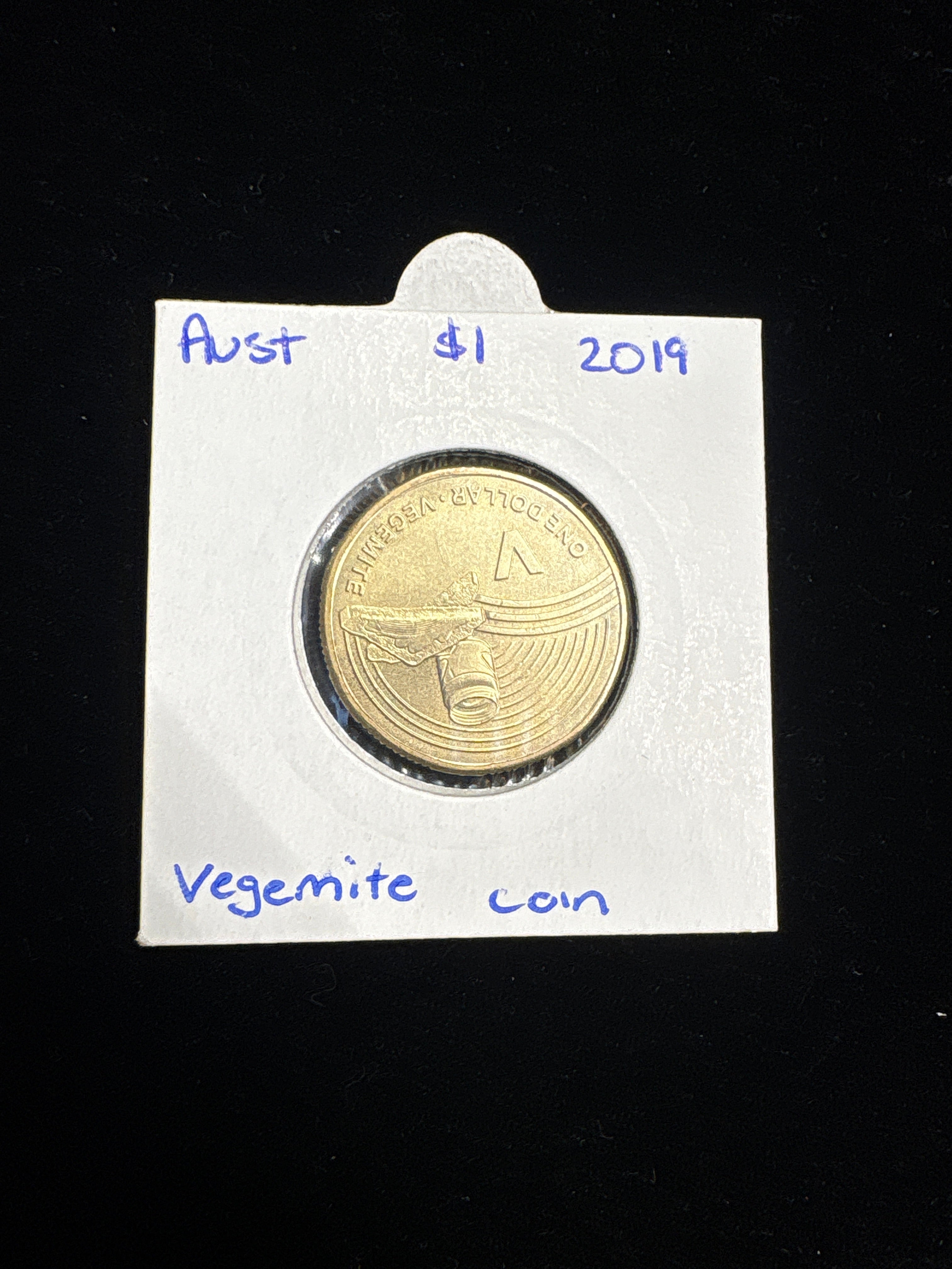 #M157 2019 Australia $1 Vegemite Commemorative Coin in 2x2 Holder