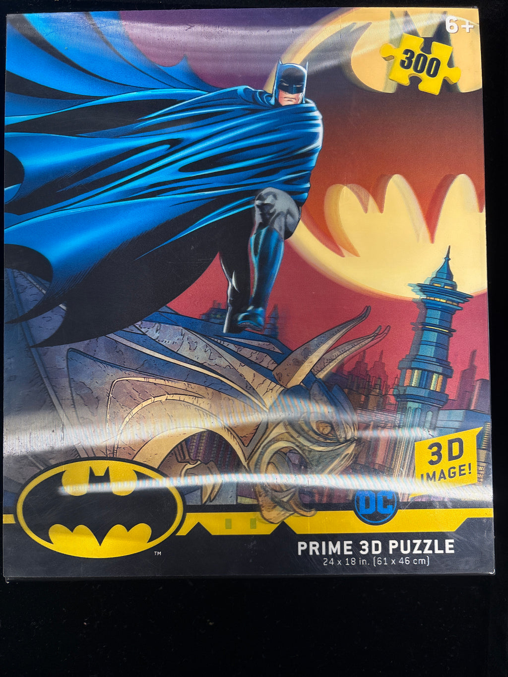 #P009 Batman Prime 3D Puzzle – 300‑Piece Lenticular DC Comics Puzzle (24x18")