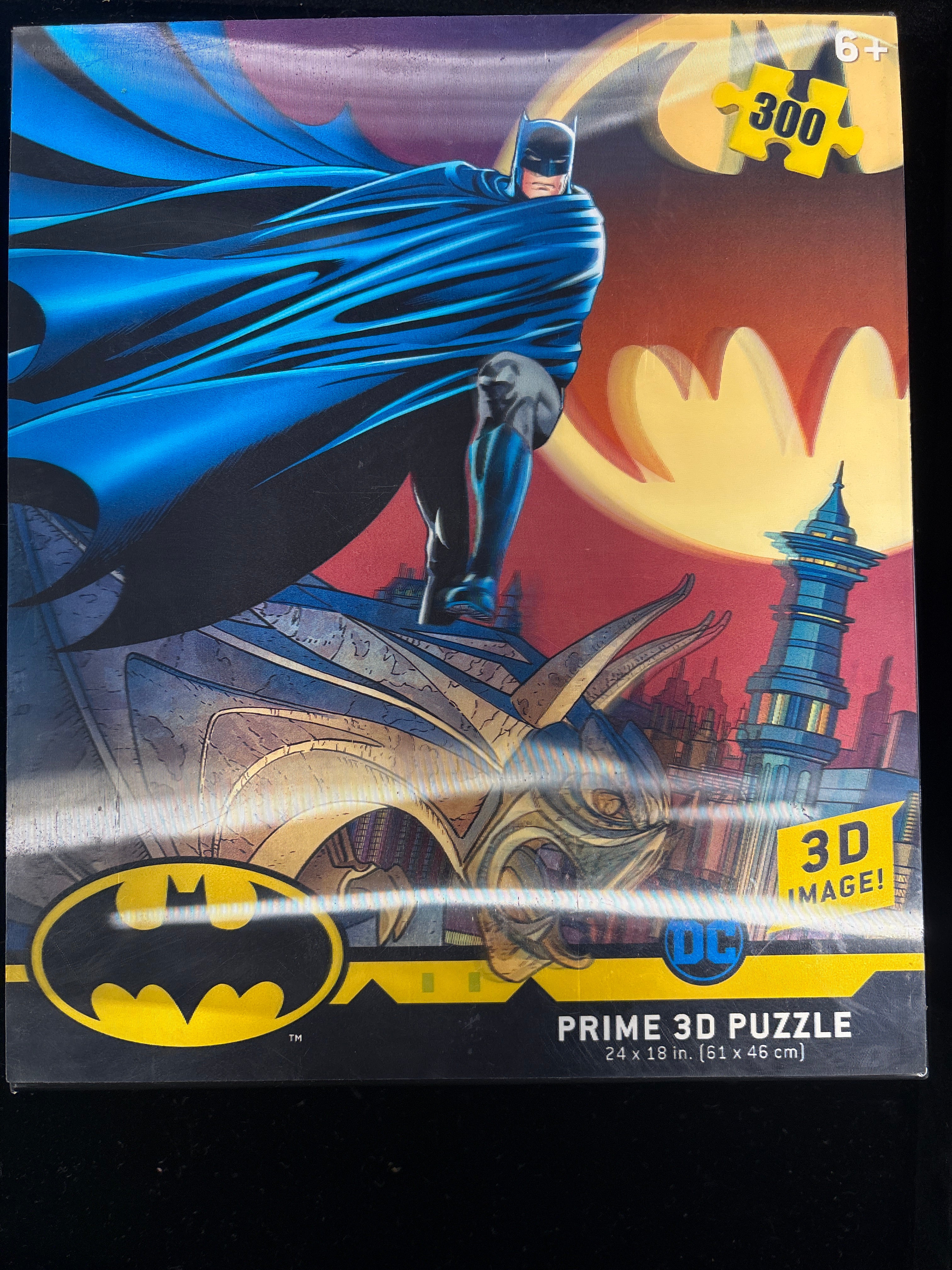 #P009 Batman Prime 3D Puzzle – 300‑Piece Lenticular DC Comics Puzzle (24x18")