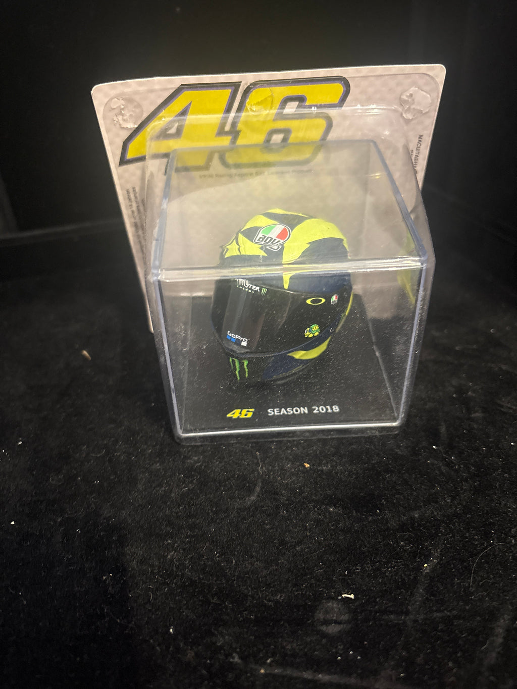#P003 Valentino Rossi #46 Mini Helmet – Season 2018 Collectible Display Model