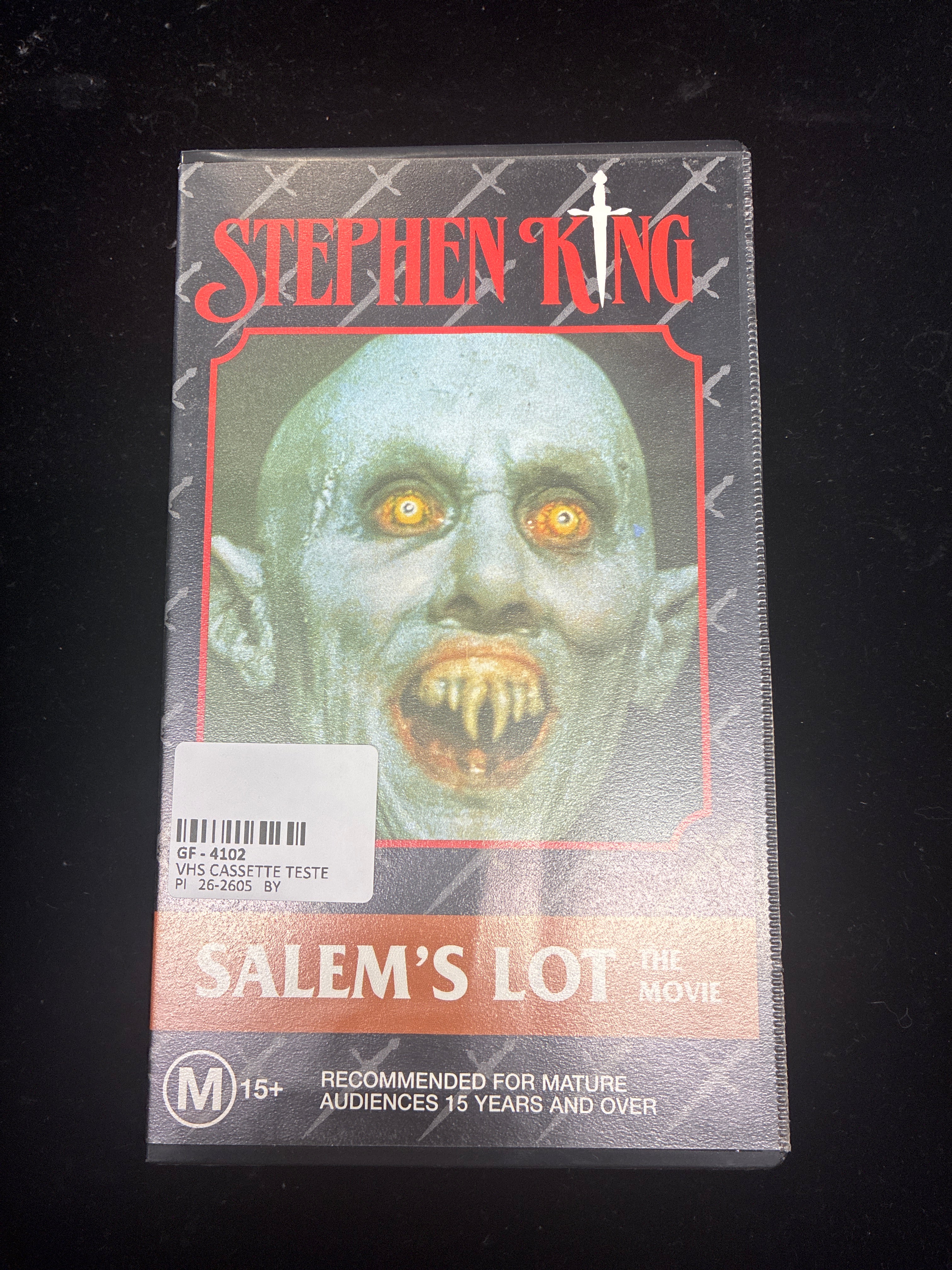 #PO14  Stephen King Salem’s Lot VHS – 1994 Time‑Life Release (Horror Collectible)