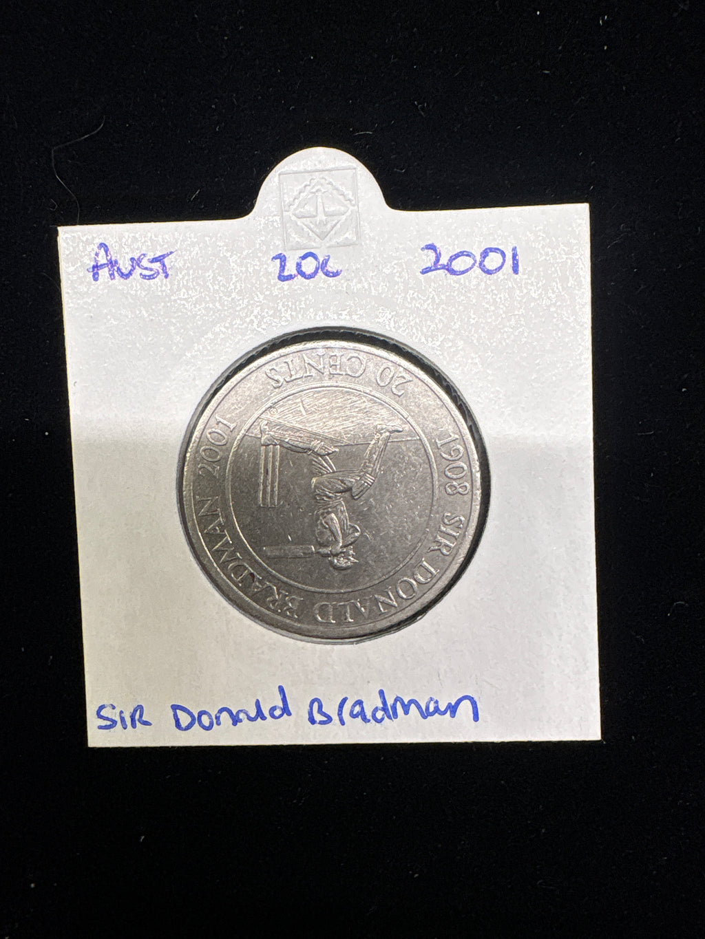 #M190 2001 Australia 20c Sir Donald Bradman Commemorative Coin