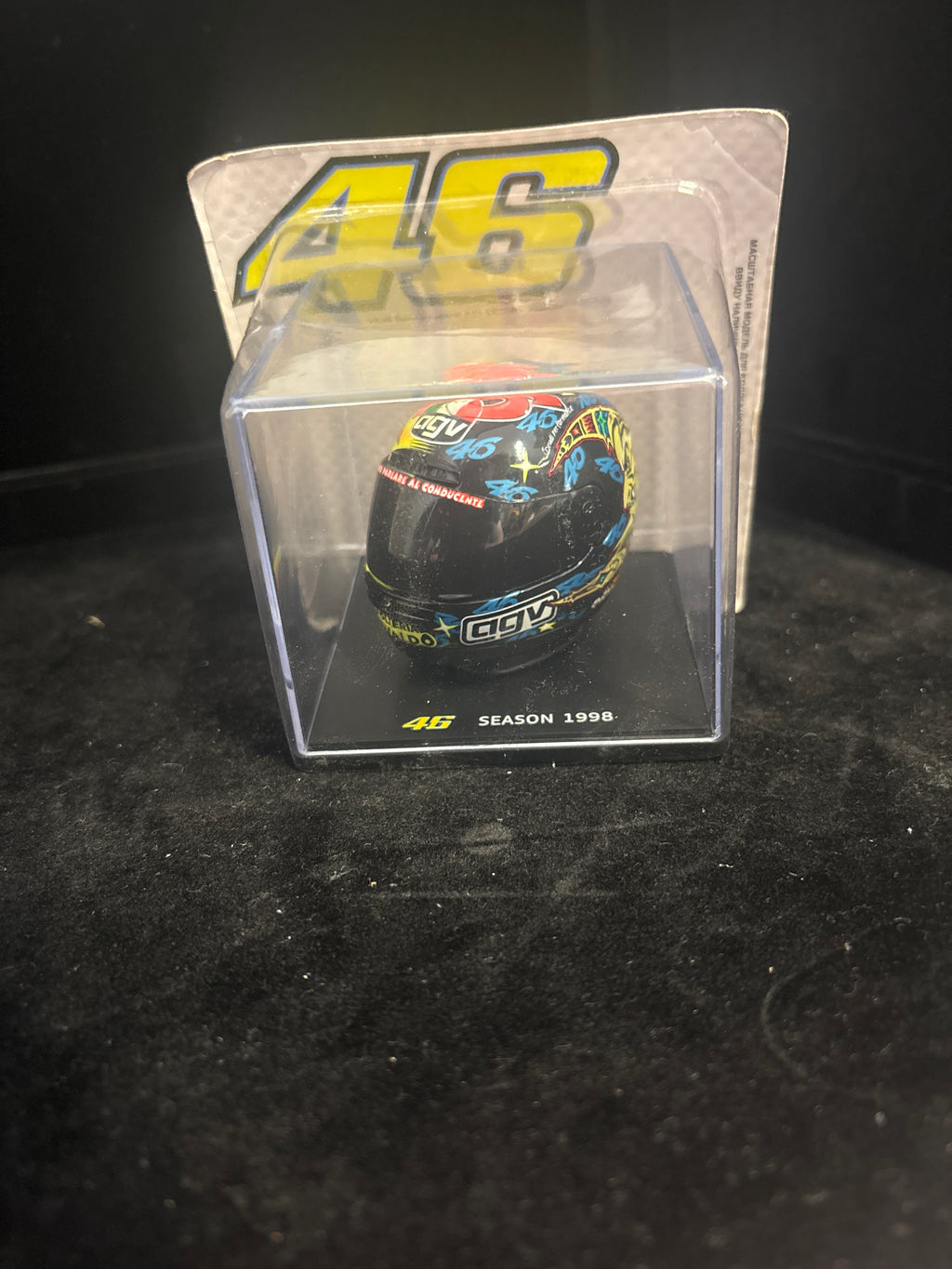 #P003 Valentino Rossi #46 Mini Helmet – Season 1998 Collector Display Model