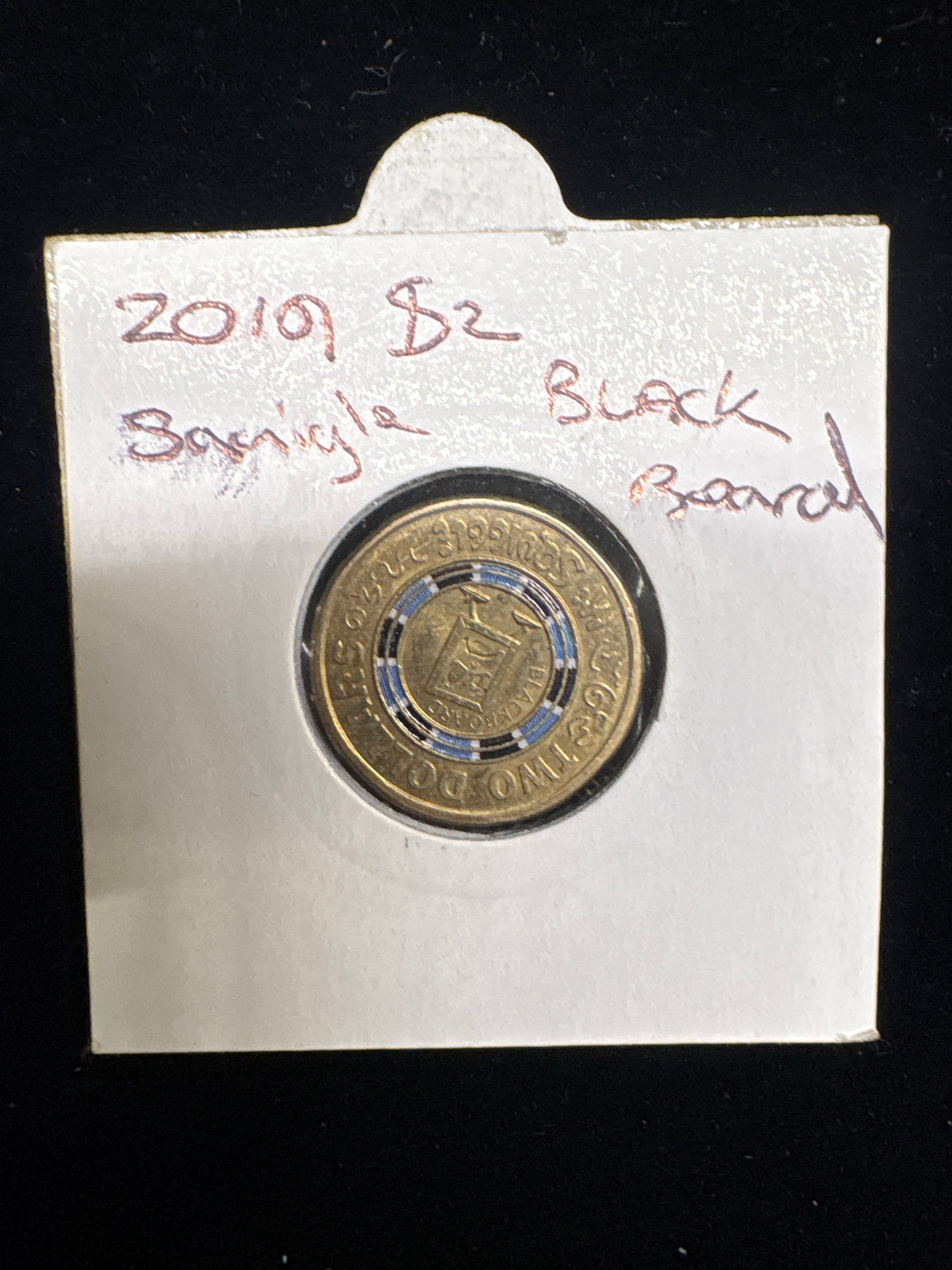 #M169 2019 Australia $2 “Black Board / BANGALE” Themed Circulation Coin in 2x2 Holder