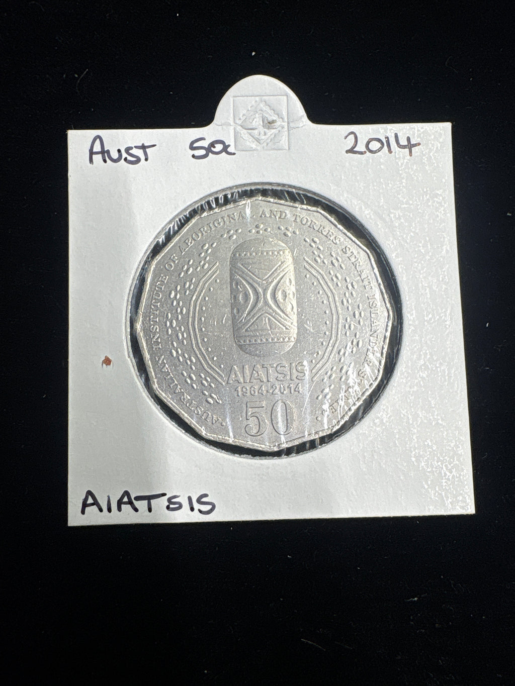 #M134 2014 Australia AIATSIS 50c Commemorative Coin (Circulated)