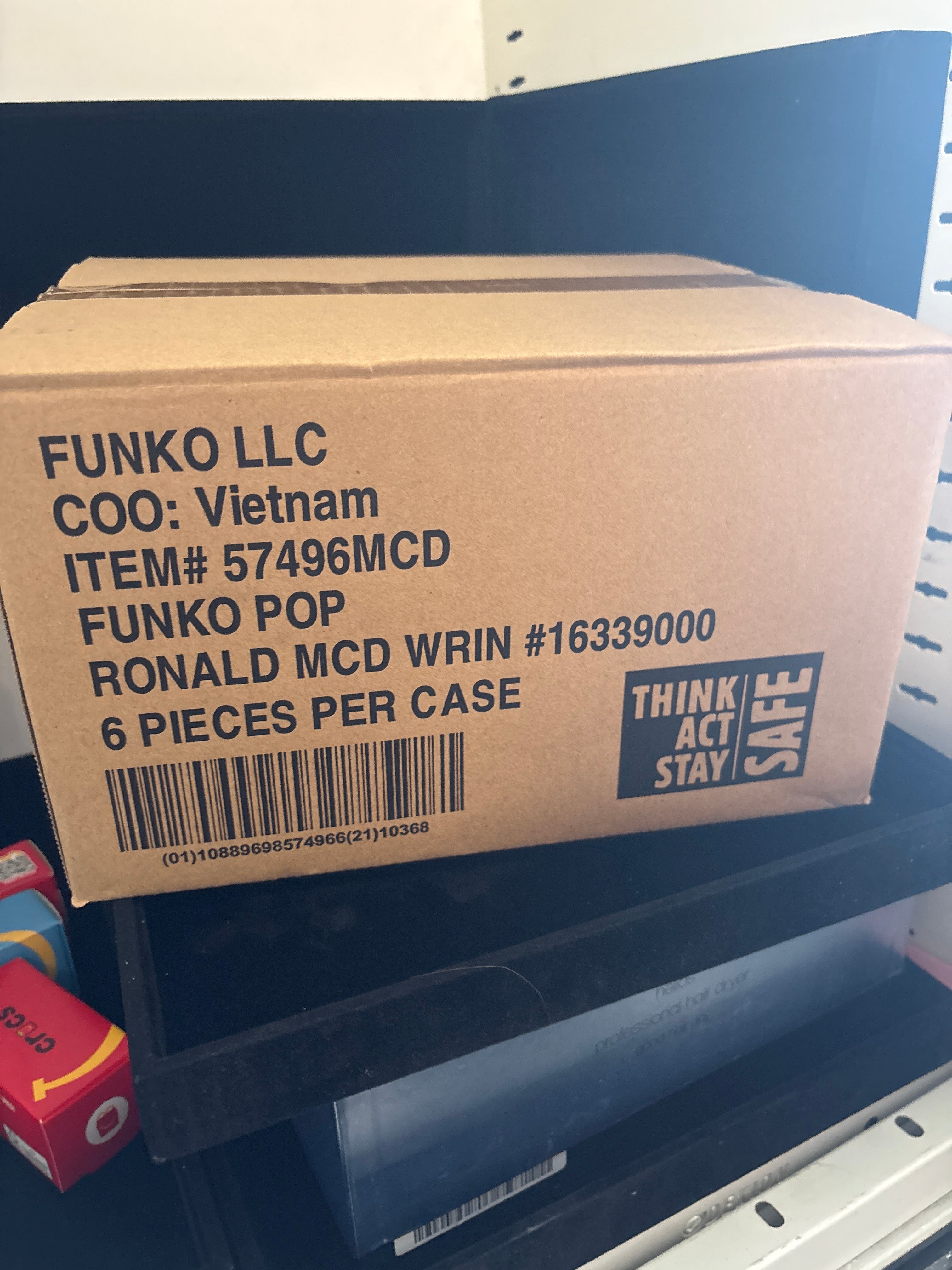 #P008 Funko Pop Case – Ronald McDonald (6‑Pack Sealed Case) ITEM#57496MCD