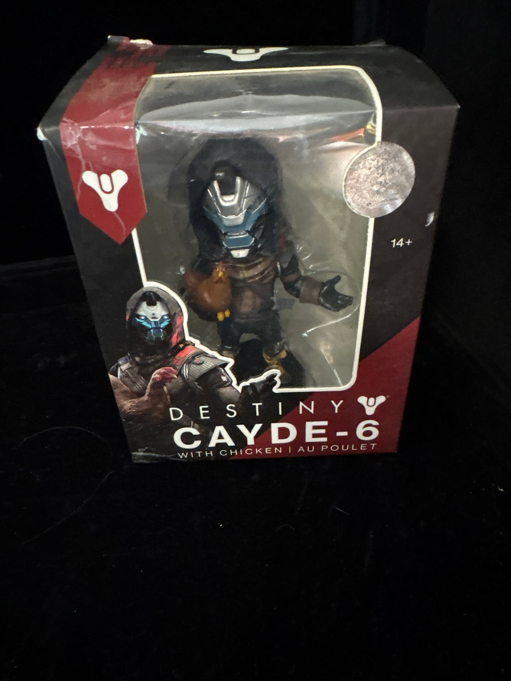 #P010 Destiny 2 Cayde‑6 Figure With Chicken – Collector Vinyl Figure (New in Box)