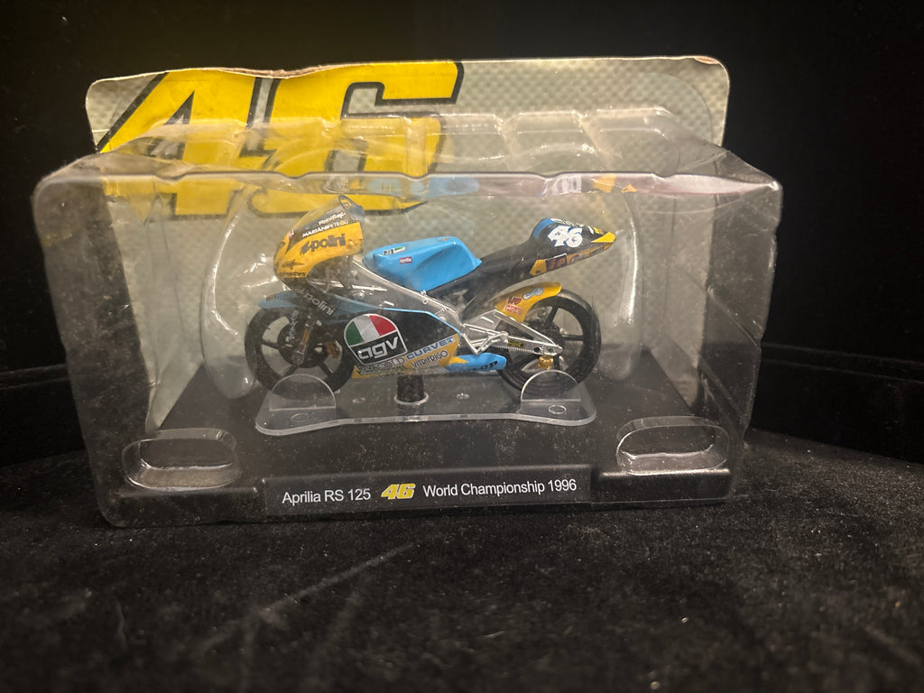 #P004 Valentino Rossi #46 Aprilia RS125 World Championship 1996 Die‑Cast Model (Rare)